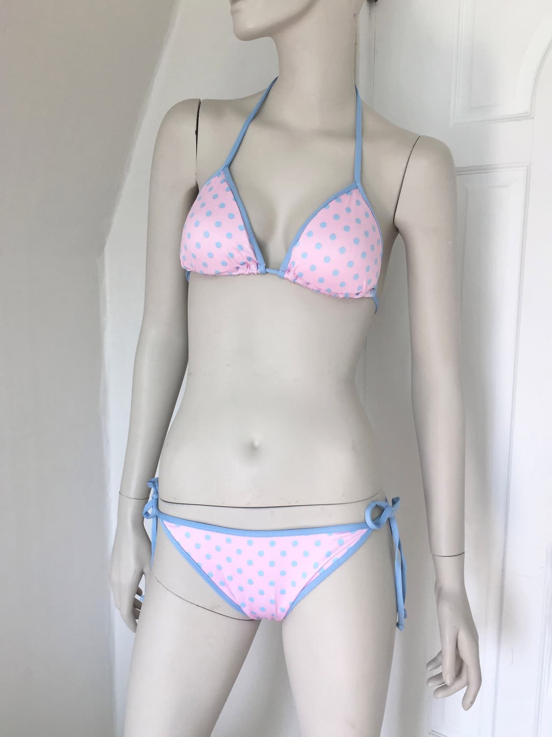 Baby Pink Polka Dot Swim Set bikini 상품이미지2