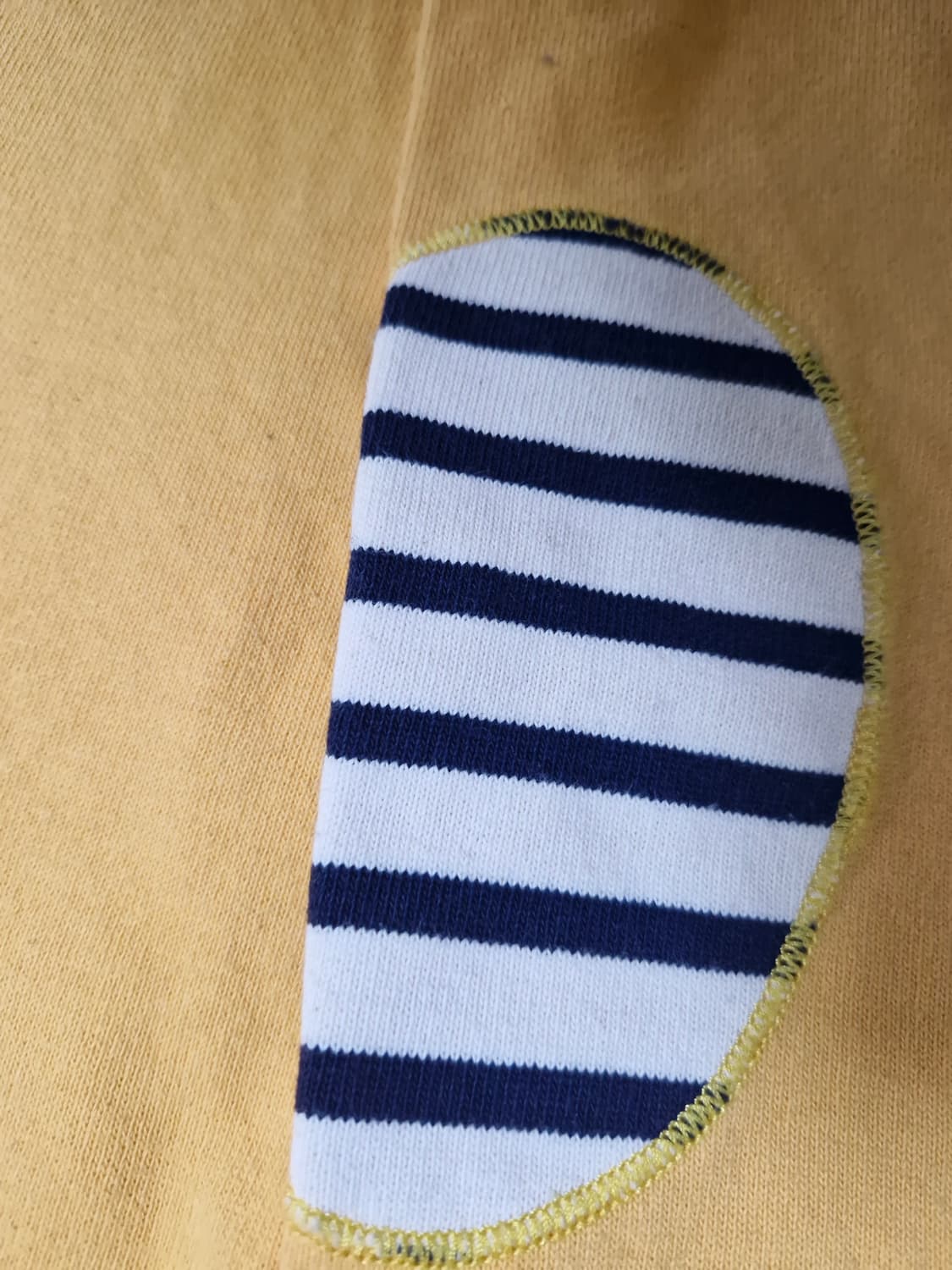 여성 세인트 제임스 엘보패치 티셔츠 옐로 3사이즈 상품이미지4