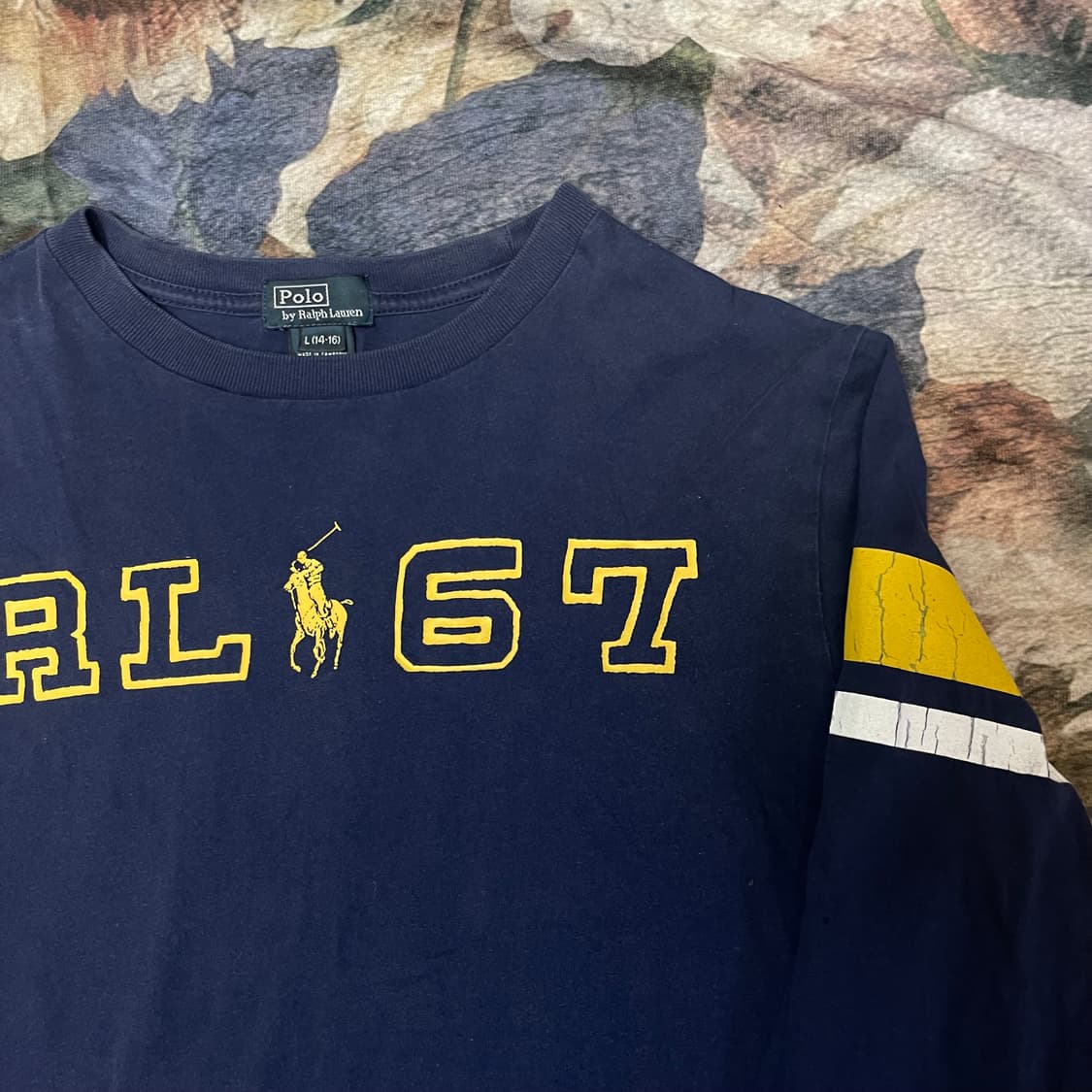 폴로 랄프로렌 빈티지 스몰로고 네이비 롱슬리브 L 상품이미지2