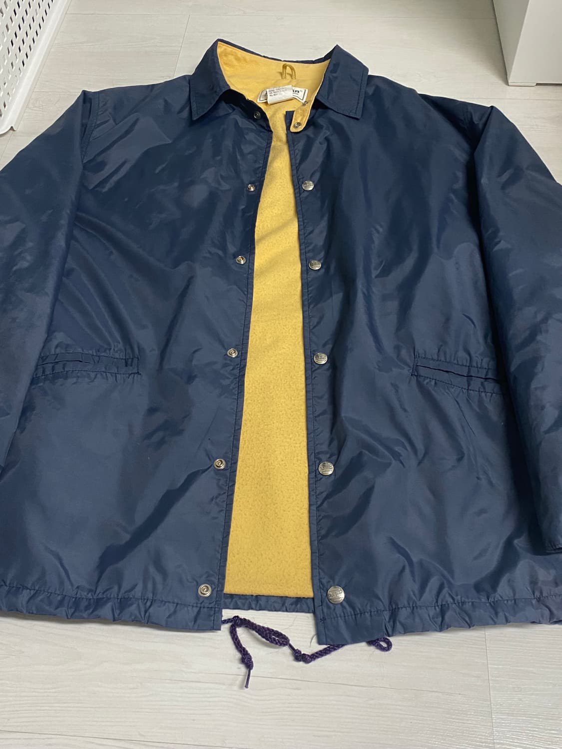 80년대 엘엘빈 코치자켓 네이비 xl 상품이미지3