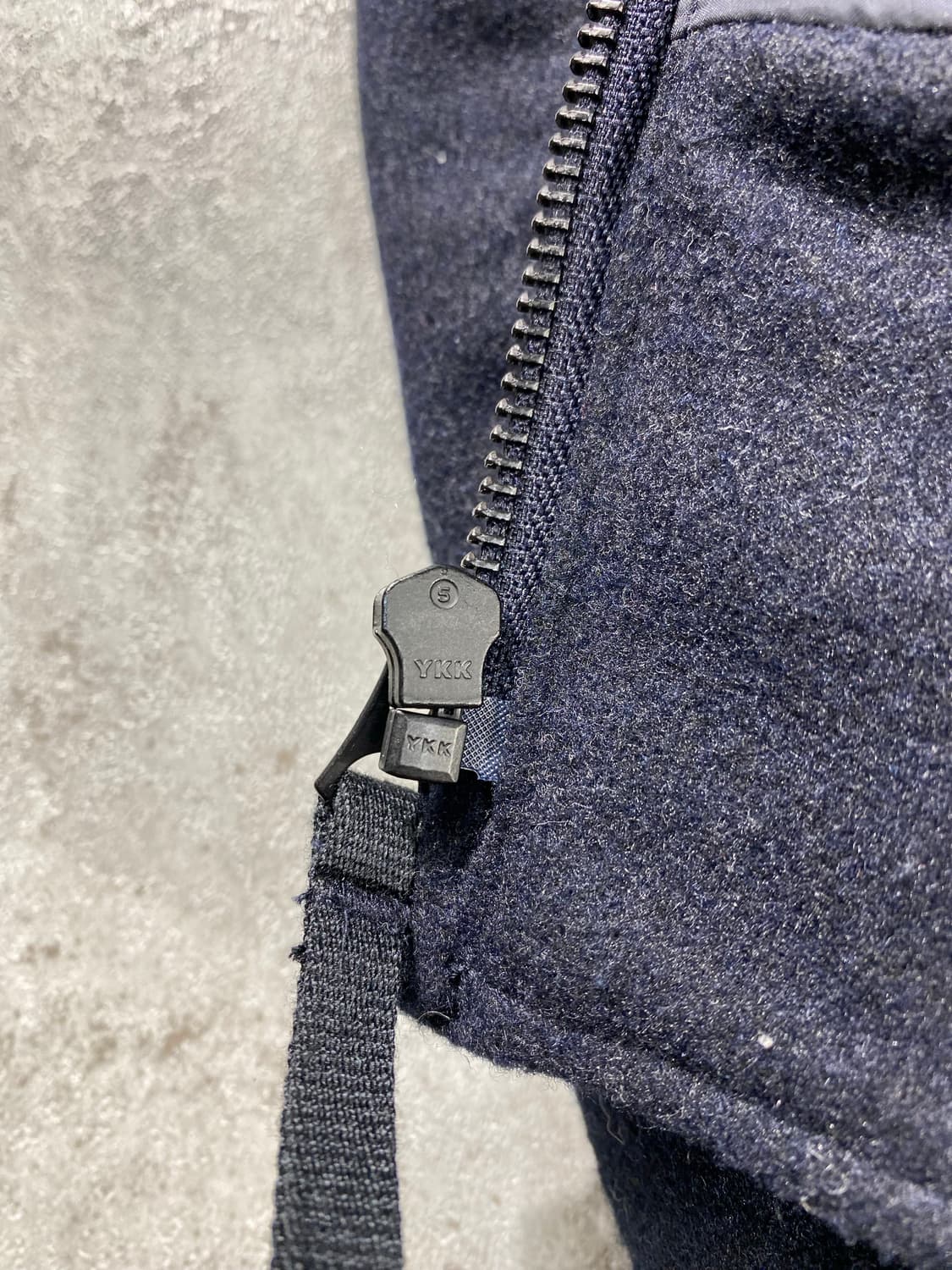 [M] 유니클로x엔지니어드 가먼츠 다크 네이비 울 블루종 자켓 상품이미지5