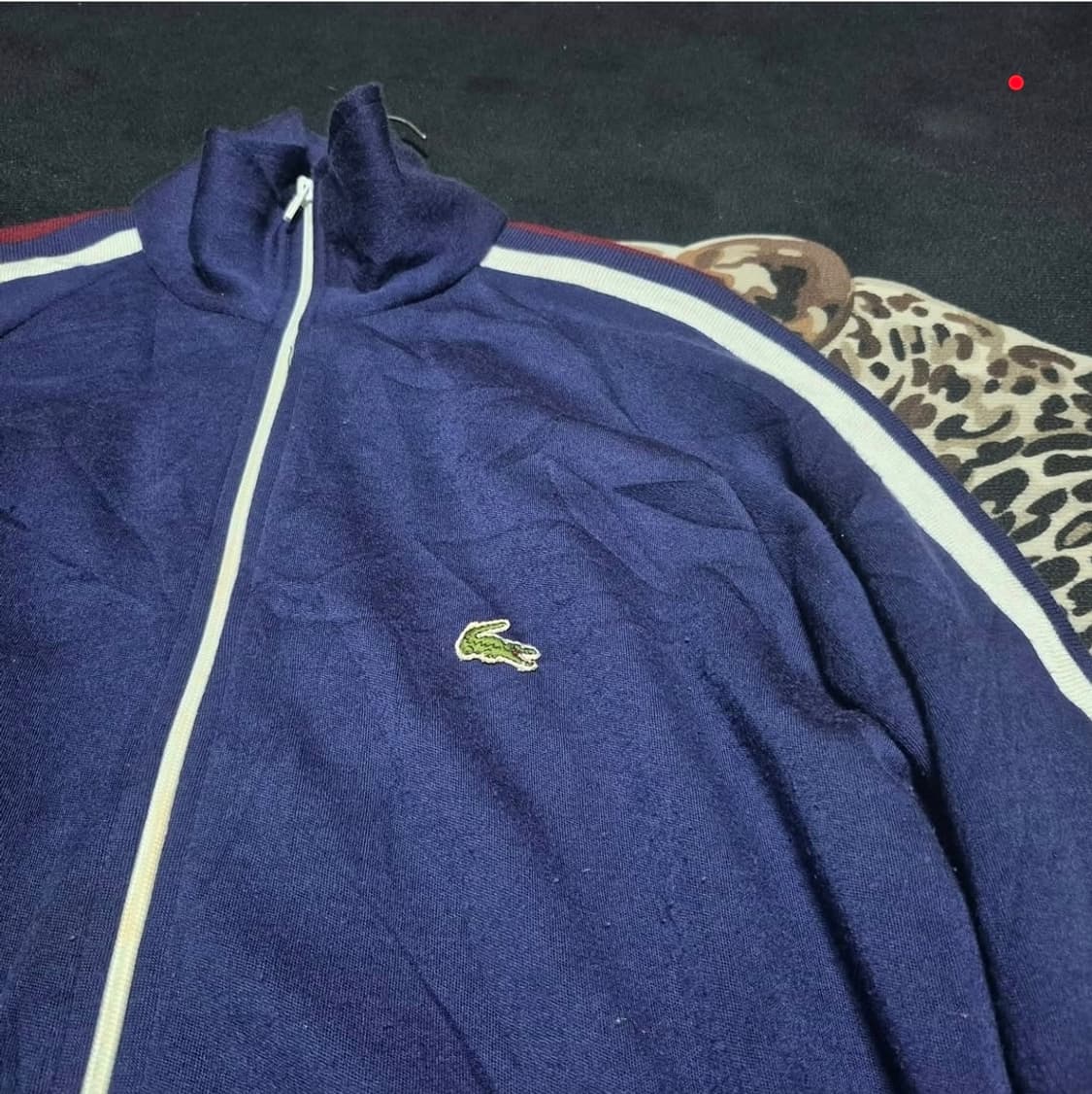 70's IZOD X 라코스테 아크릴 집 자켓 L 상품이미지2