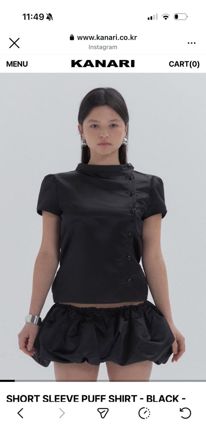 카나리 kanari SHORT SLEEVE PUFF SHIRT 상품이미지2