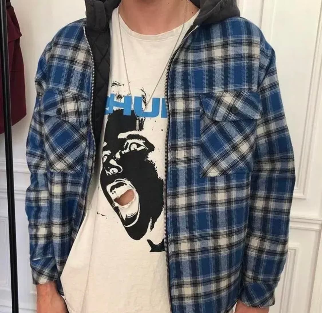 Rhude 퀄팅 플란넬 자켓 flannel jacket 상품이미지1