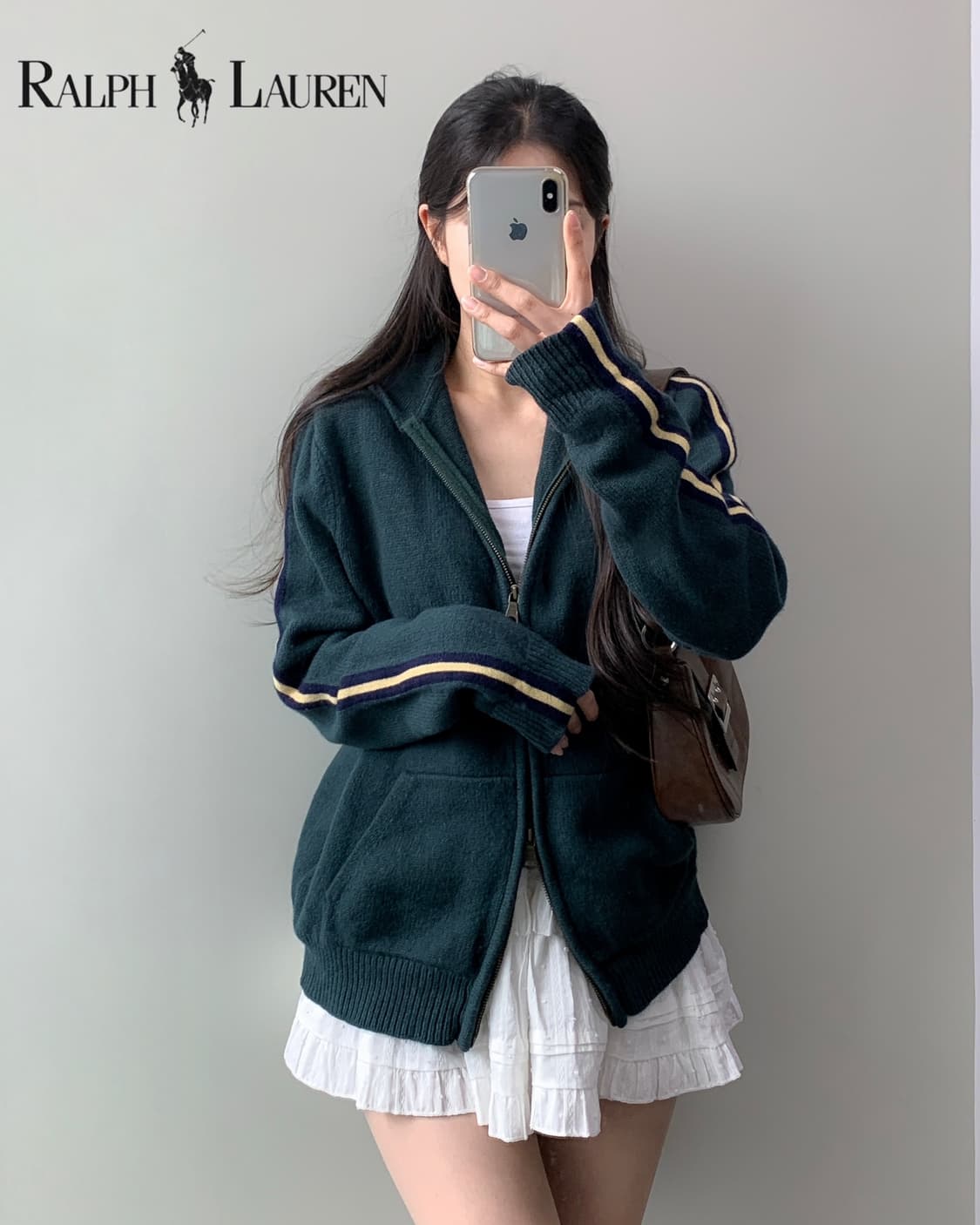 폴로 니트 후드집업 상품이미지2