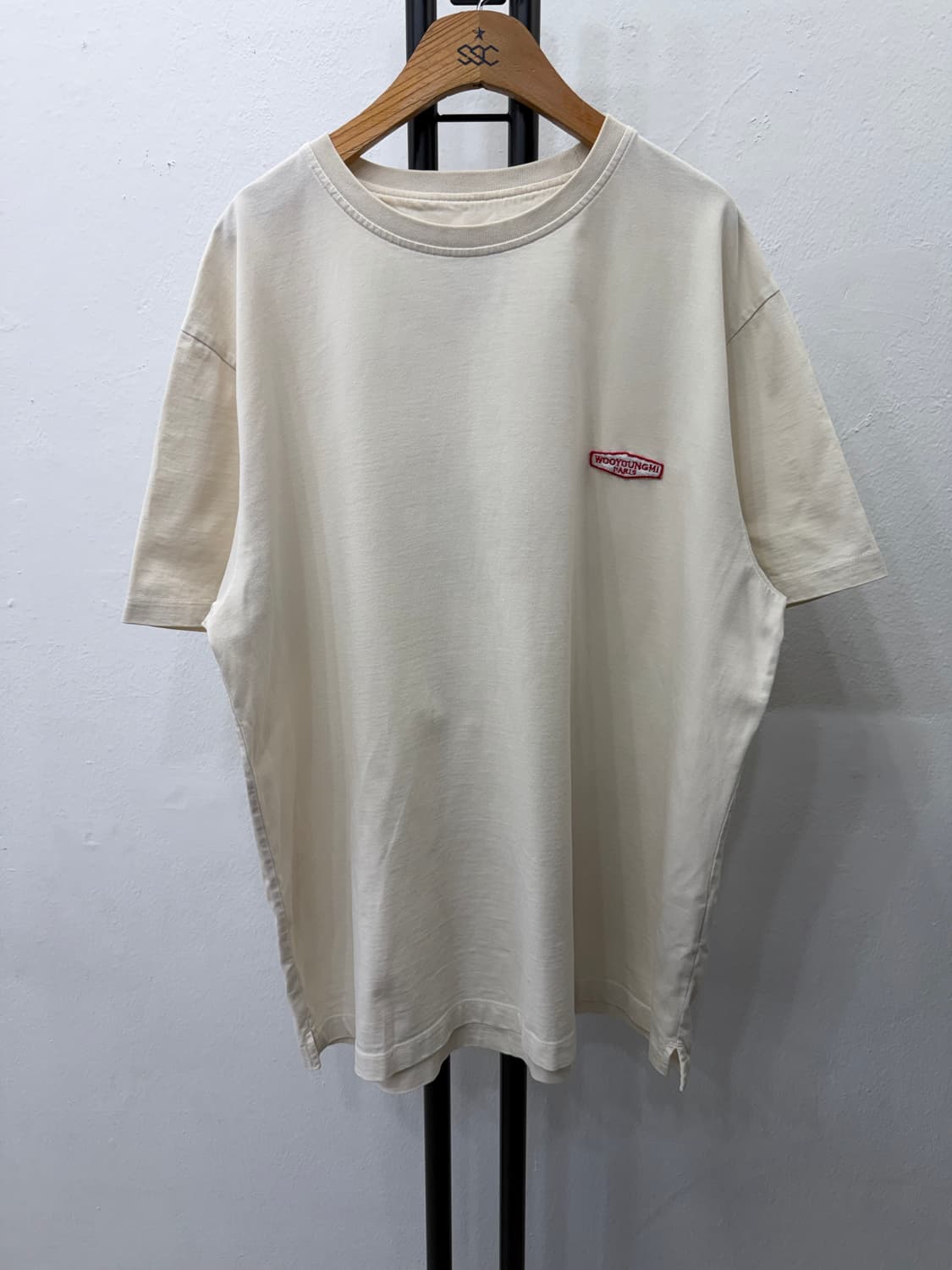 정품) 우영미 백로고 로고 반팔 티셔츠 50 상품이미지2