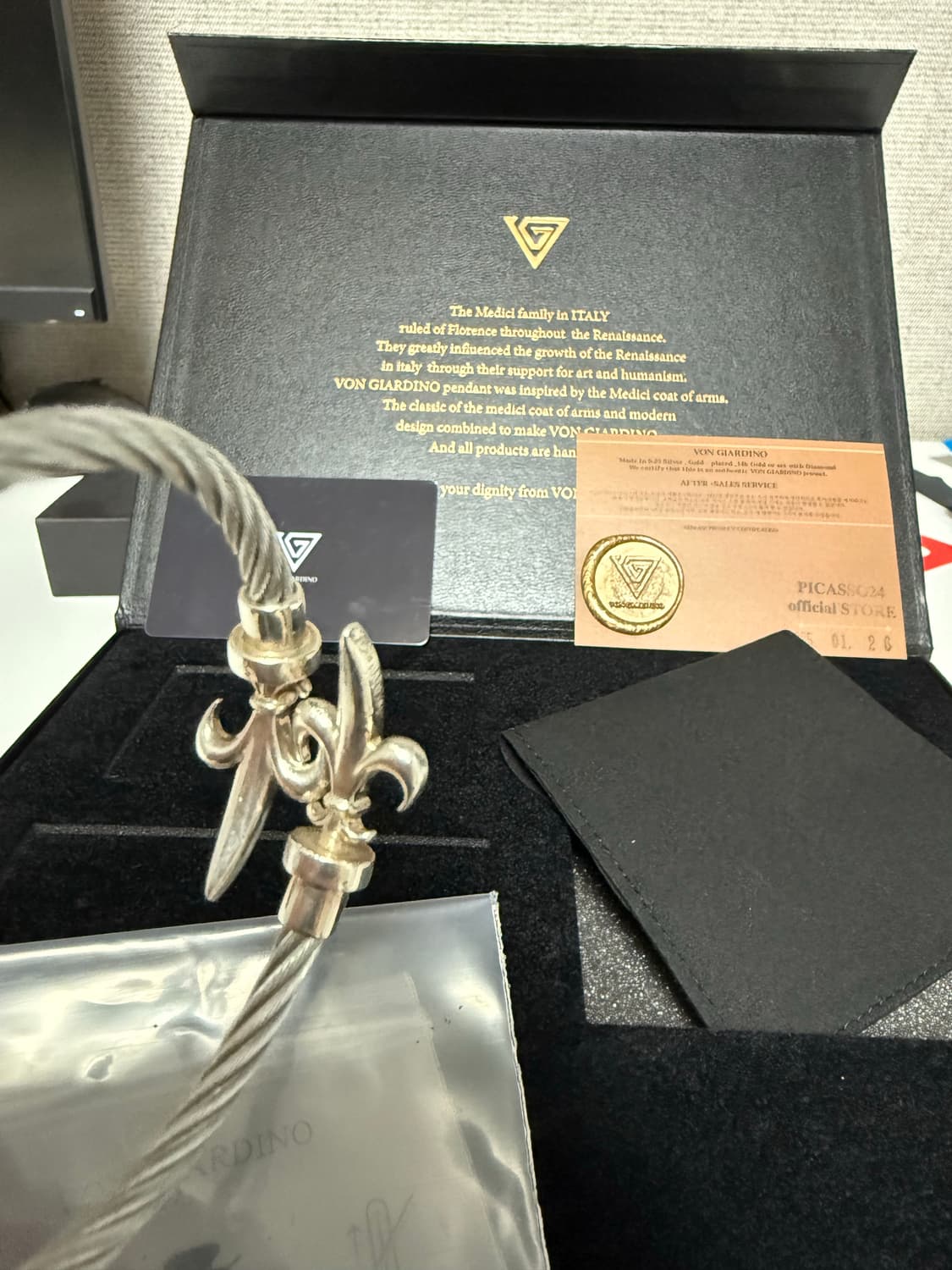 본쟈르디노 뱅글 팔찌 실버 상품이미지4