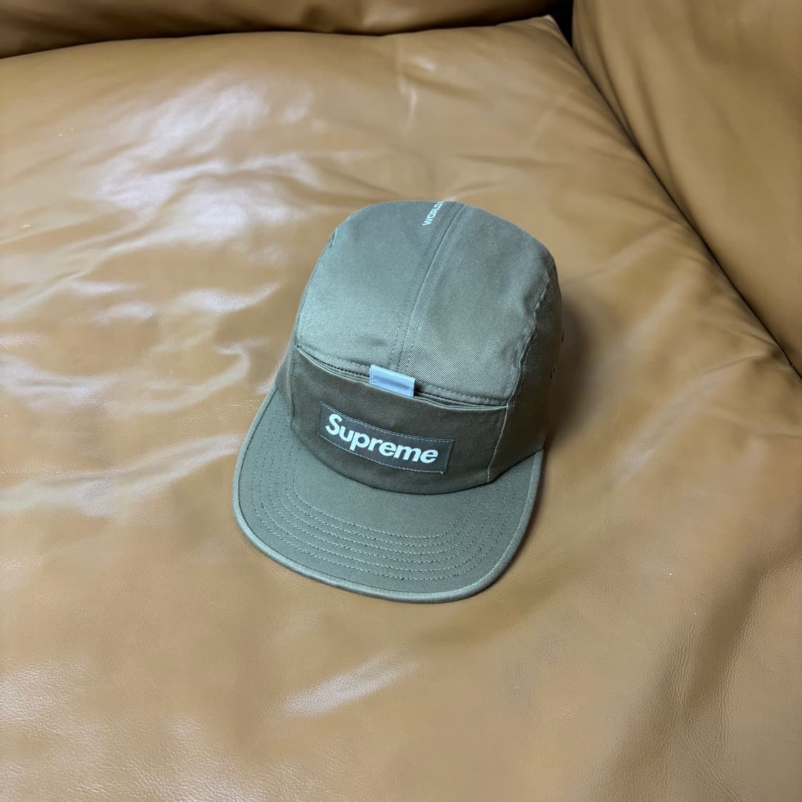 Supreme 슈프림 워시드 카키 캠프캡 모자 (Washed Khaki) 상품이미지1