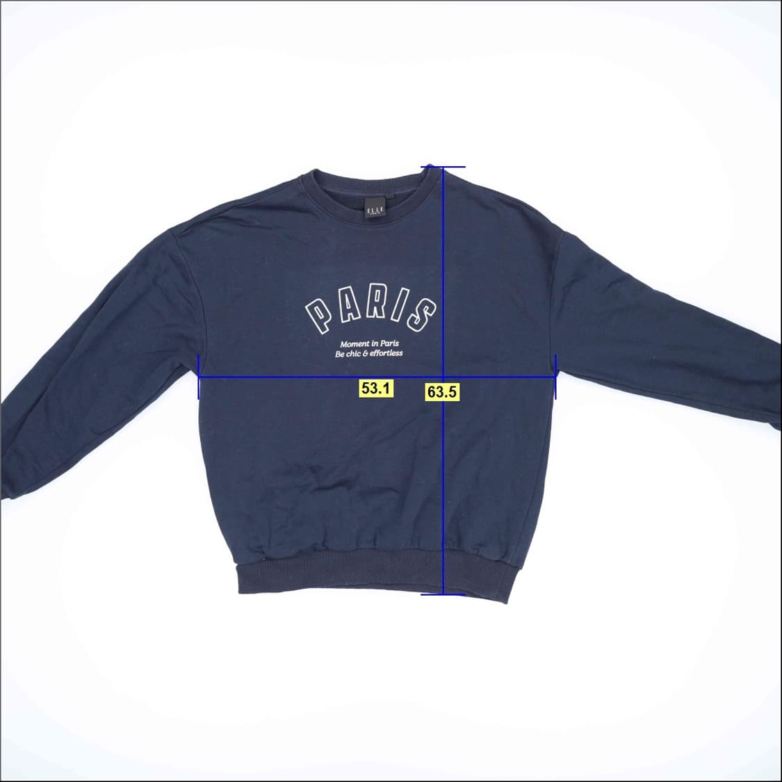 [S-M] 엘르 여성 파리스 맨투맨 0107H1 상품이미지5