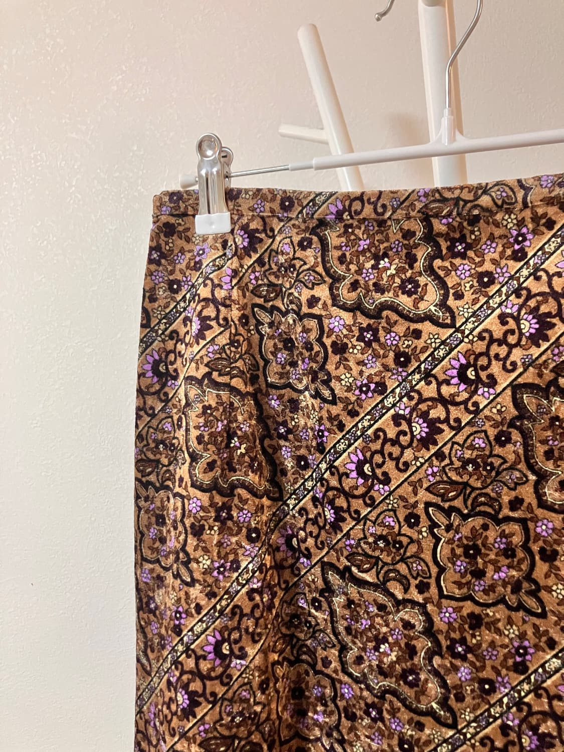 로트레아몽 벨벳스커트 H라인스커트 펜슬스커트 일본빈티지 상품이미지2