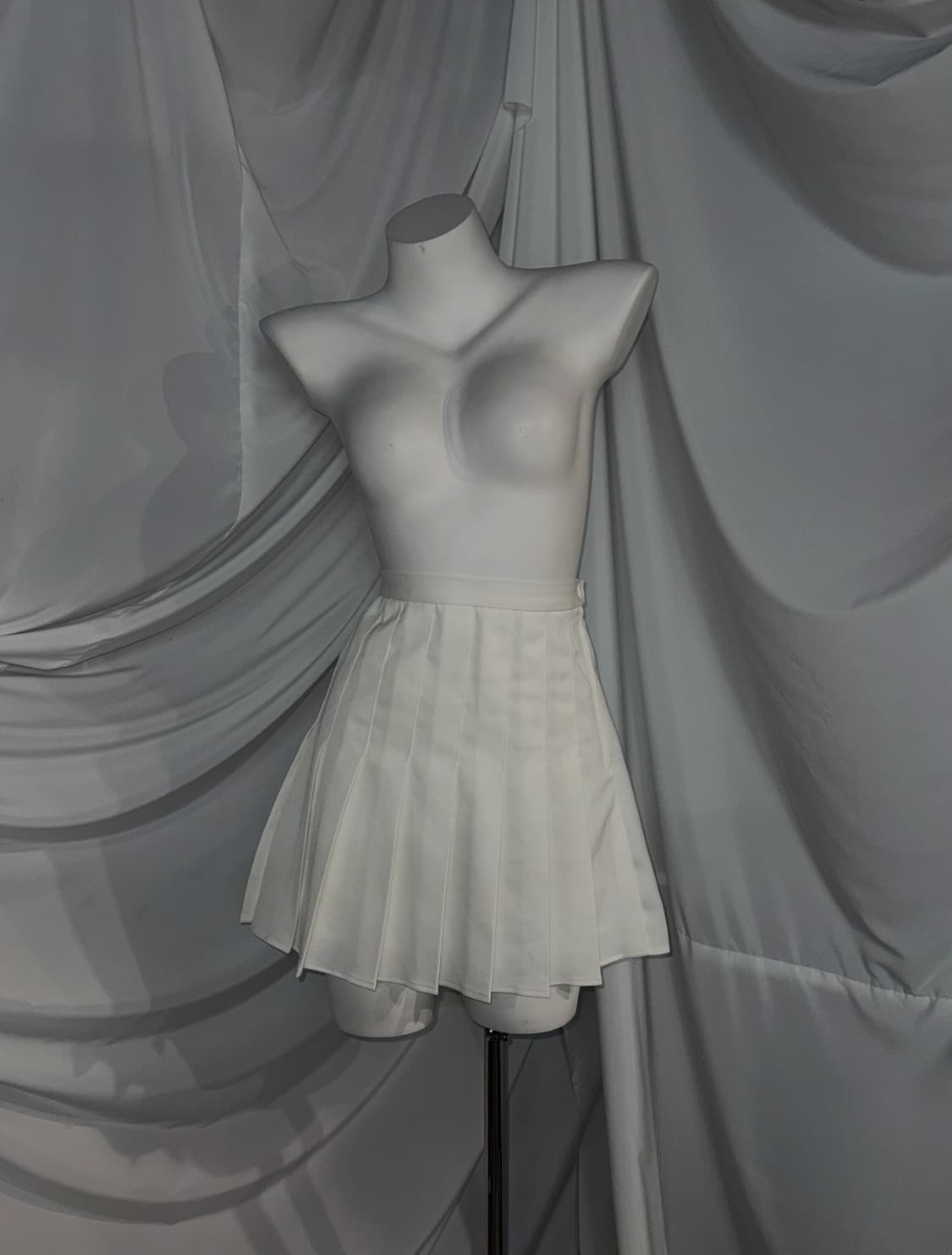 슈가슈가룬깔 화이트 십자가 세일러 체크 프레피 코디세트  상품이미지2