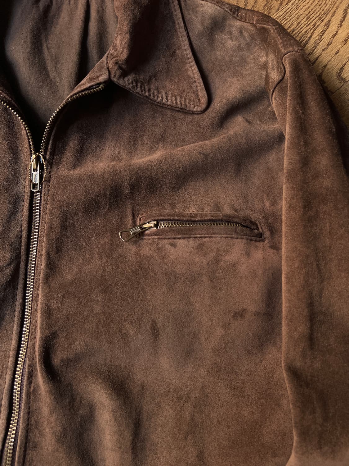 [XL]유로 빈티지 리얼 스웨이드 드리즐러 자켓 상품이미지3