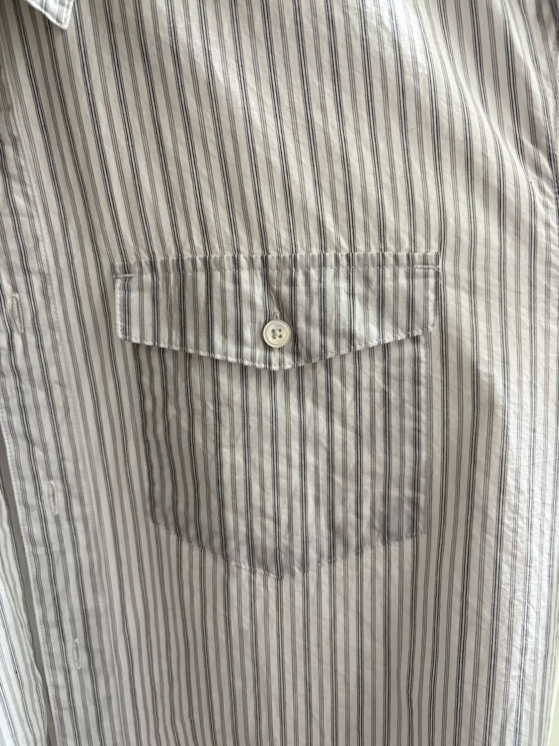 엘무드 - 베르토 코튼 셔츠 화이트 스트라이프 (48사이즈) 상품이미지6
