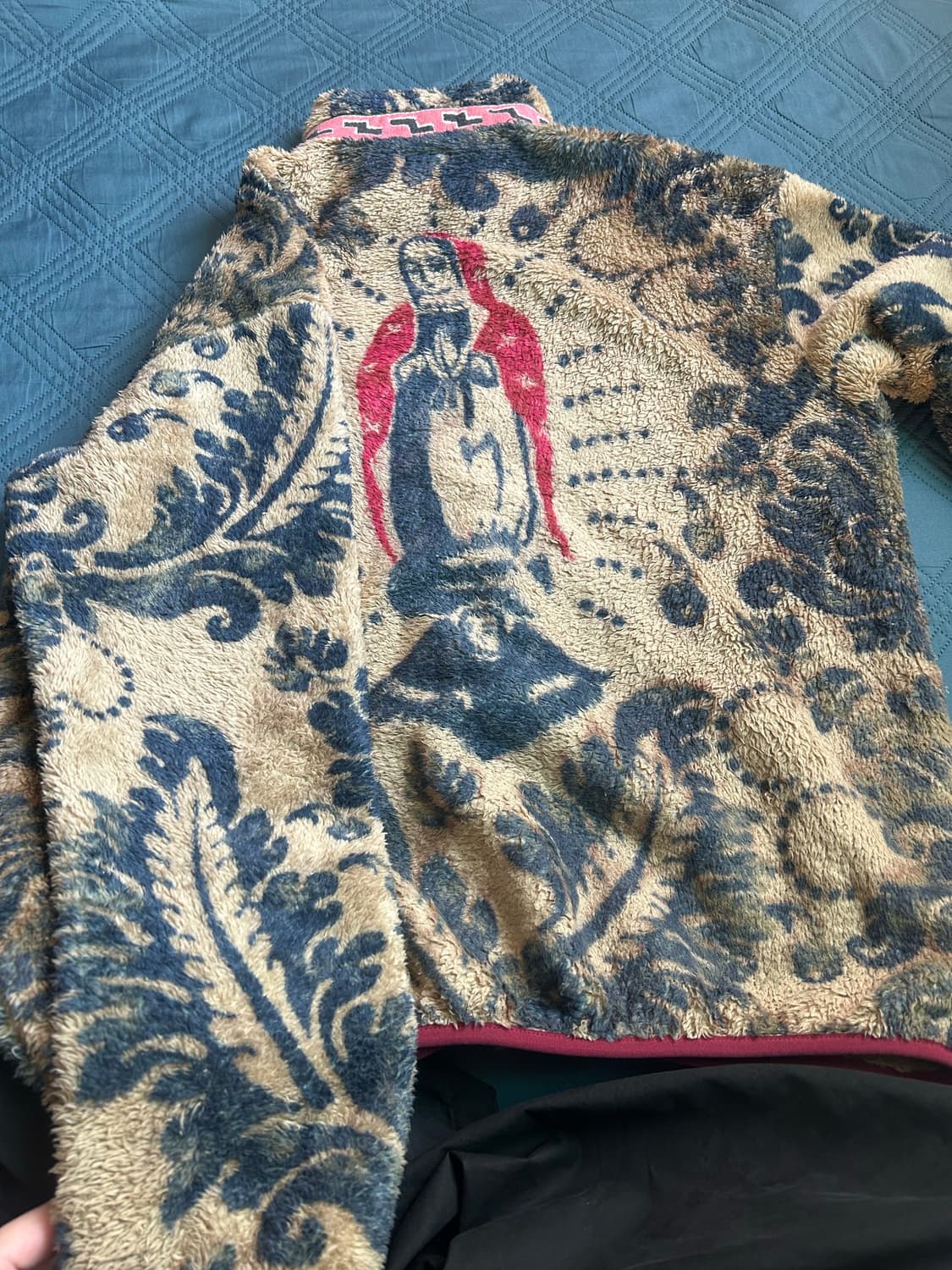 캐피탈 다마스크 패턴 마리아 집 블루종 상품이미지2