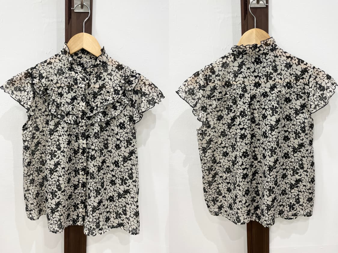 Flower frill blouse 상품이미지9