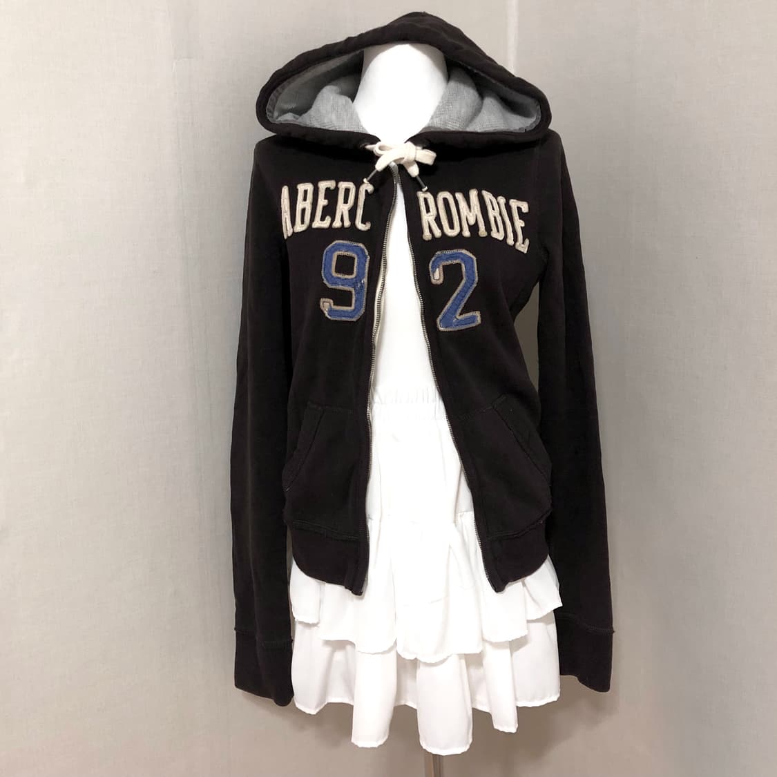 아베크롬비 브라운 후드집업 S  상품이미지1