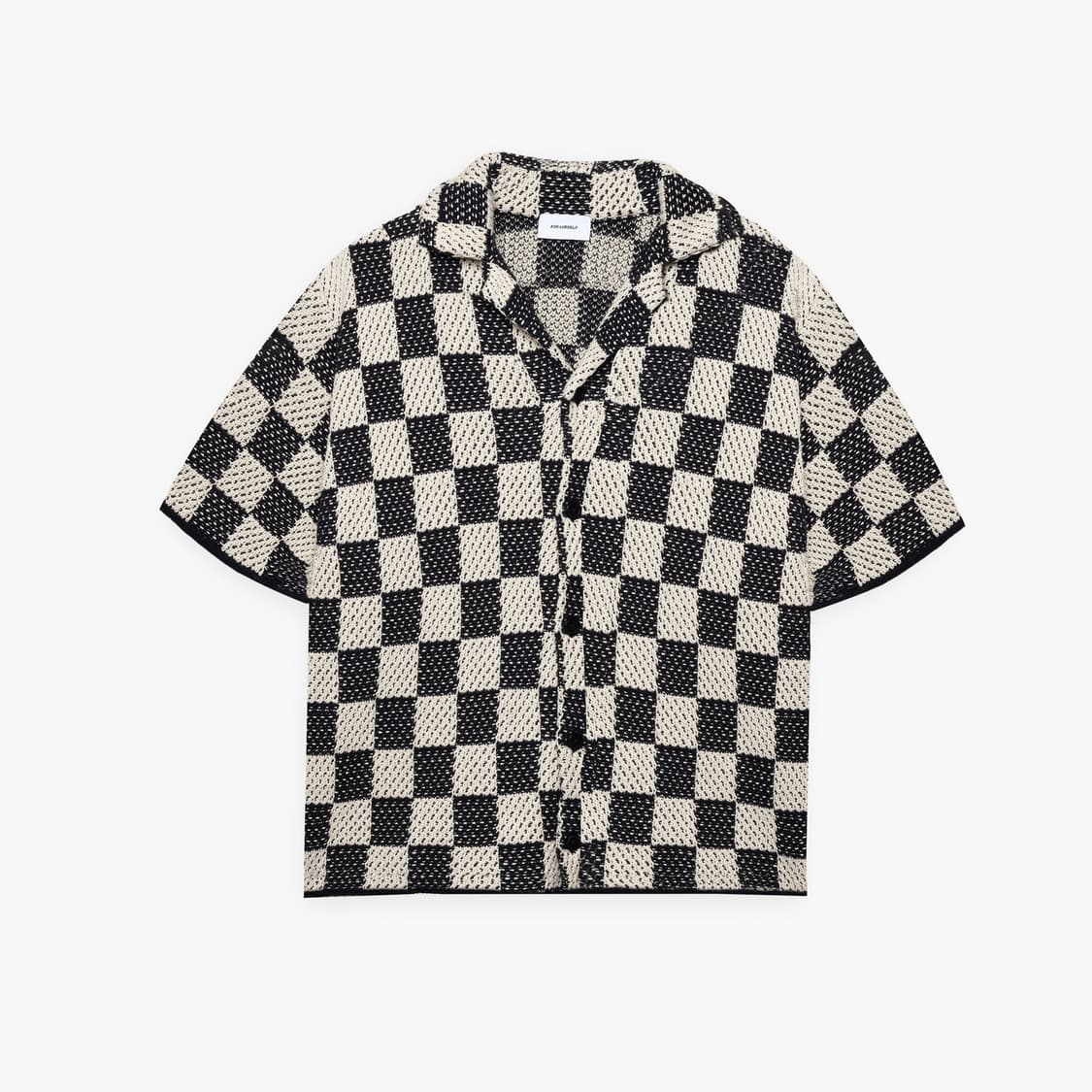 ASKYURSELF CHECKERED CROCHET SHIRT M 상품이미지1