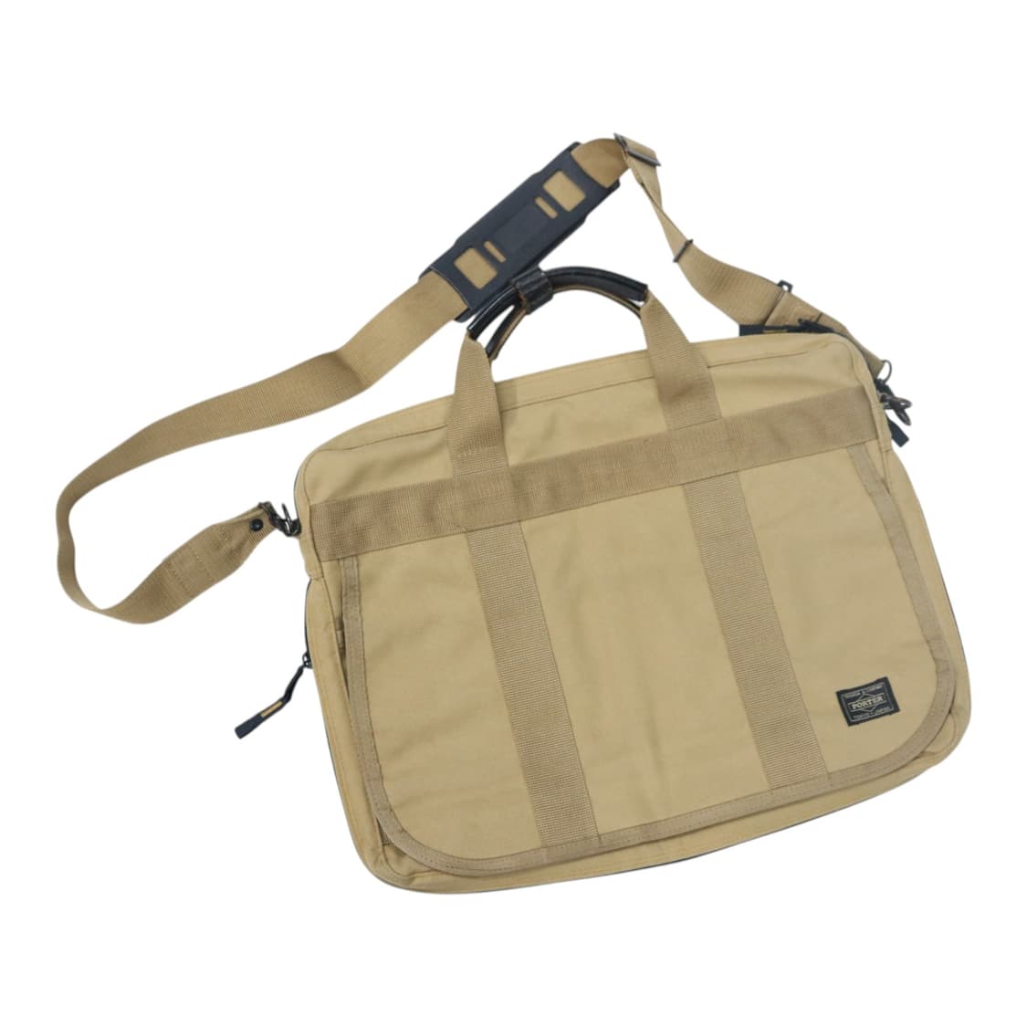 PORTER 포터 빈티지 베이지 캔버스 2WAY 브리프케이스 숄더백 상품이미지1