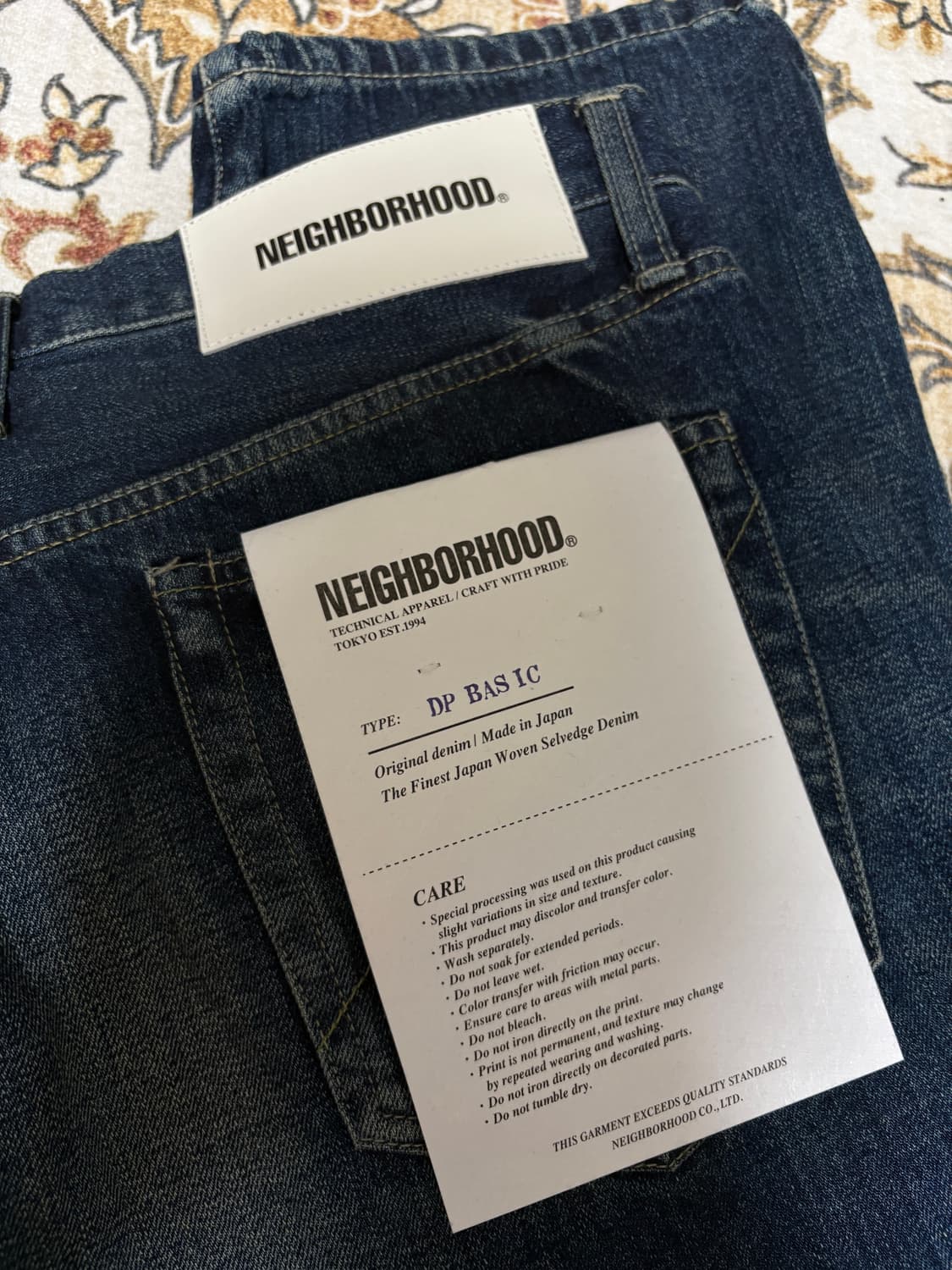 네이버후드 26SS 워시드 데님 인디고 M 상품이미지5