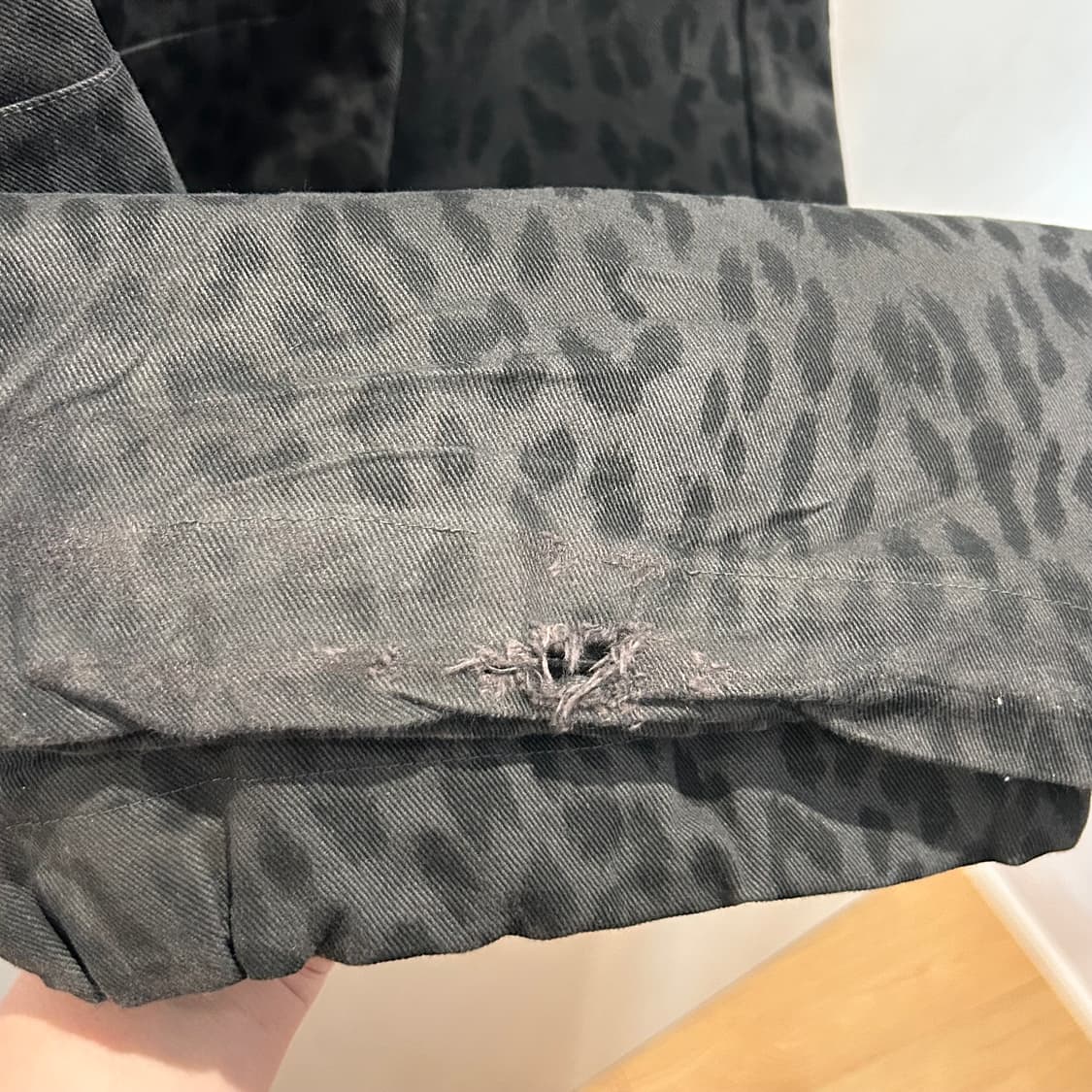 탄산마그네슘 코튼 와이드팬츠 레오파드 그레이 size1 상품이미지3