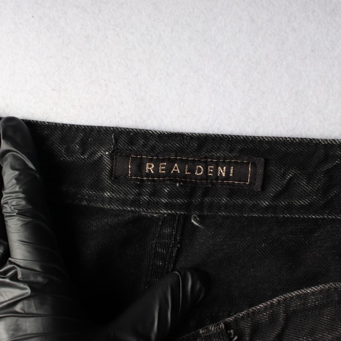 REALDENI 데님 흑청 빈티지 워싱 데님 숏팬츠 상품이미지5