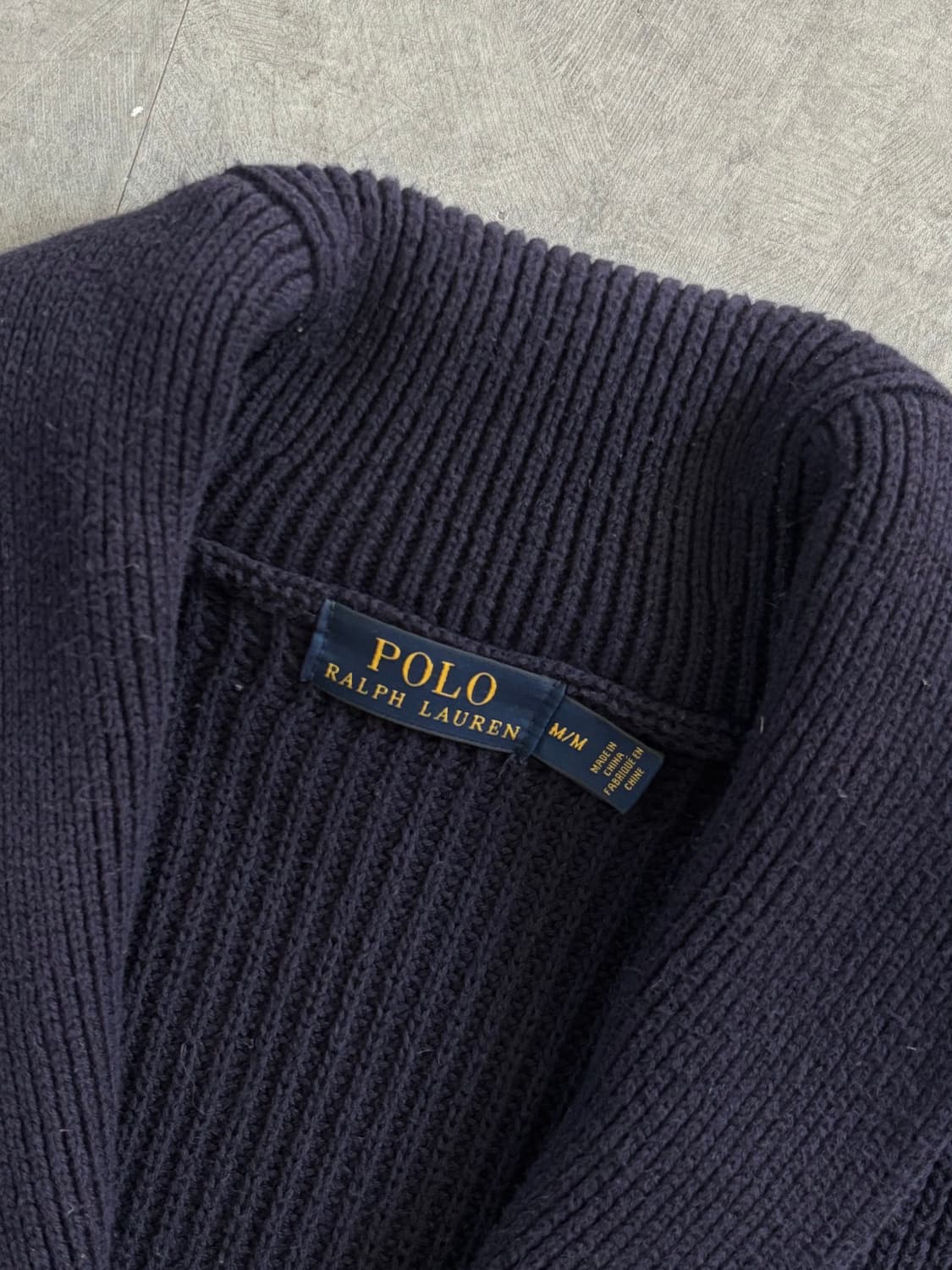폴로랄프로렌 신형라벨 네이비 숄카라 가디건 상품이미지5