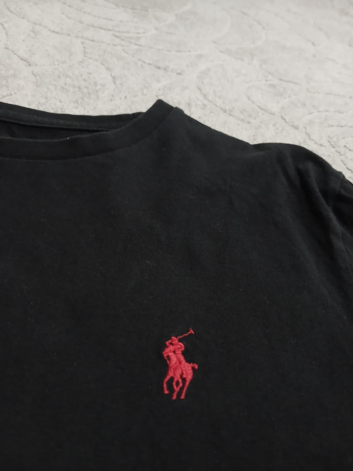 폴로 랄프로렌 블랙 반팔 티셔츠 S
 상품이미지3