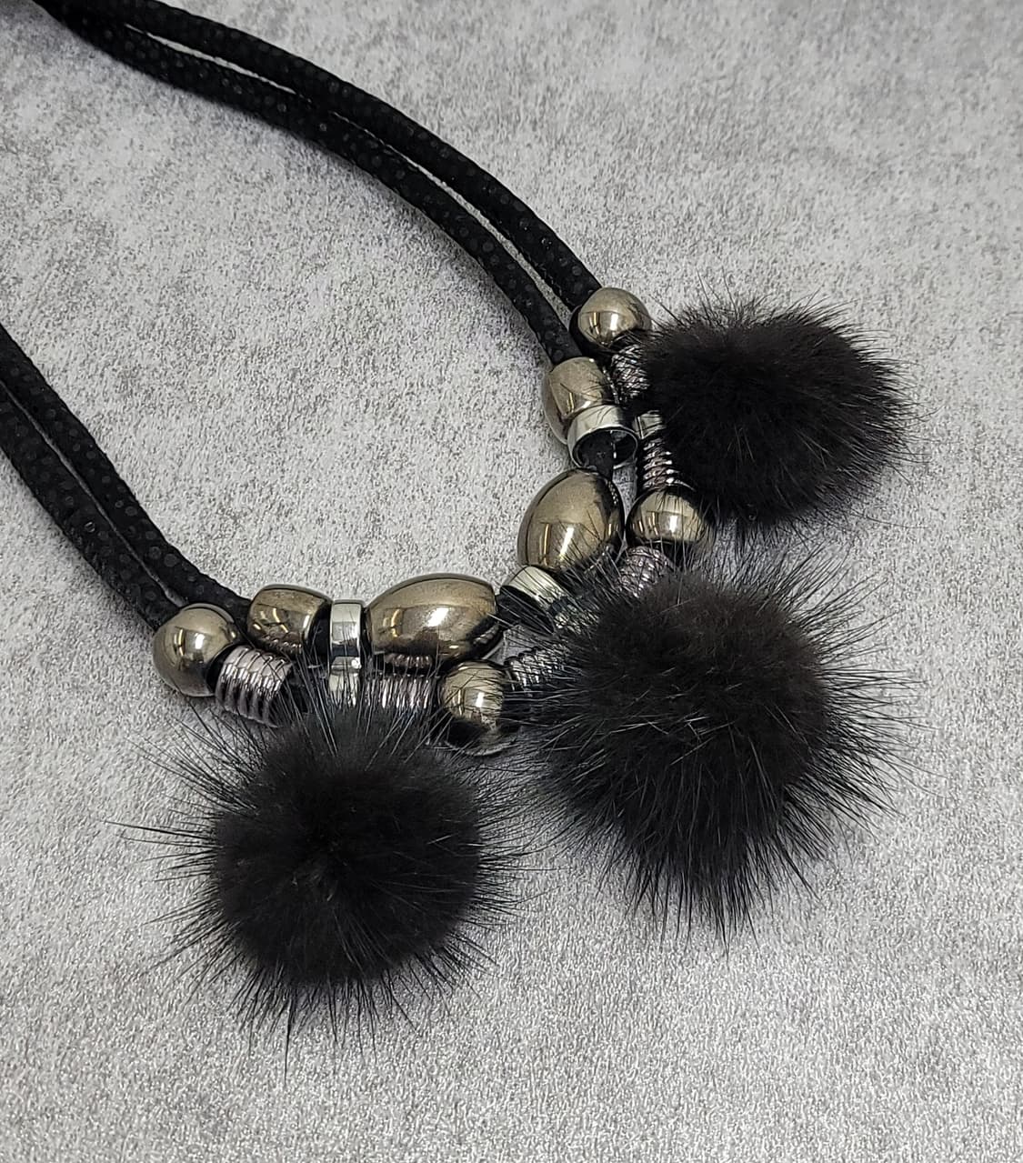 리얼밍크 빈티지목걸이 상품이미지4
