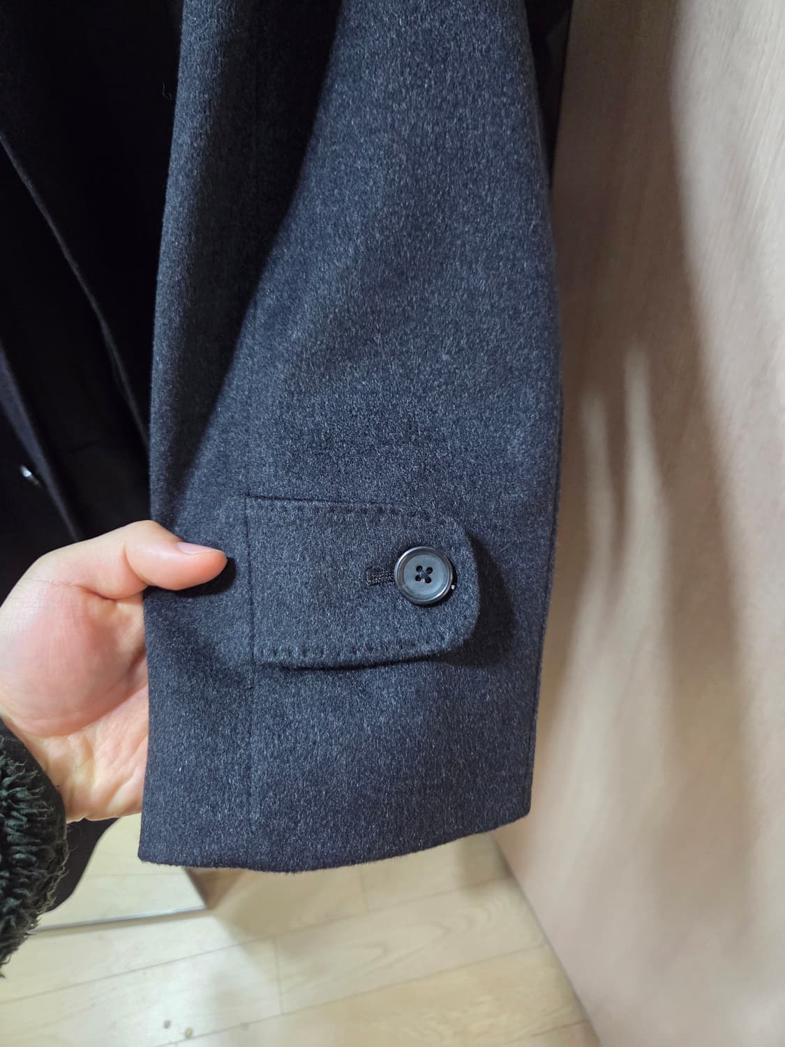 차콜 캐시미어 코트 상품이미지3