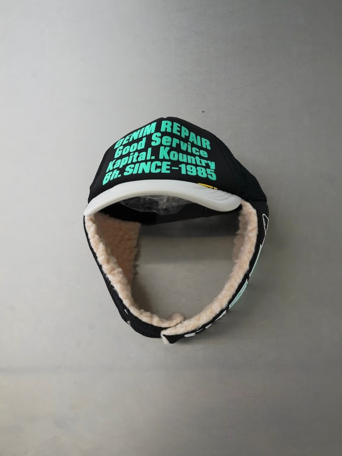 캐피탈 데님 리페어 서비스 럼버 트럭 캡 블랙 그레이 K2510XH531 상품이미지2