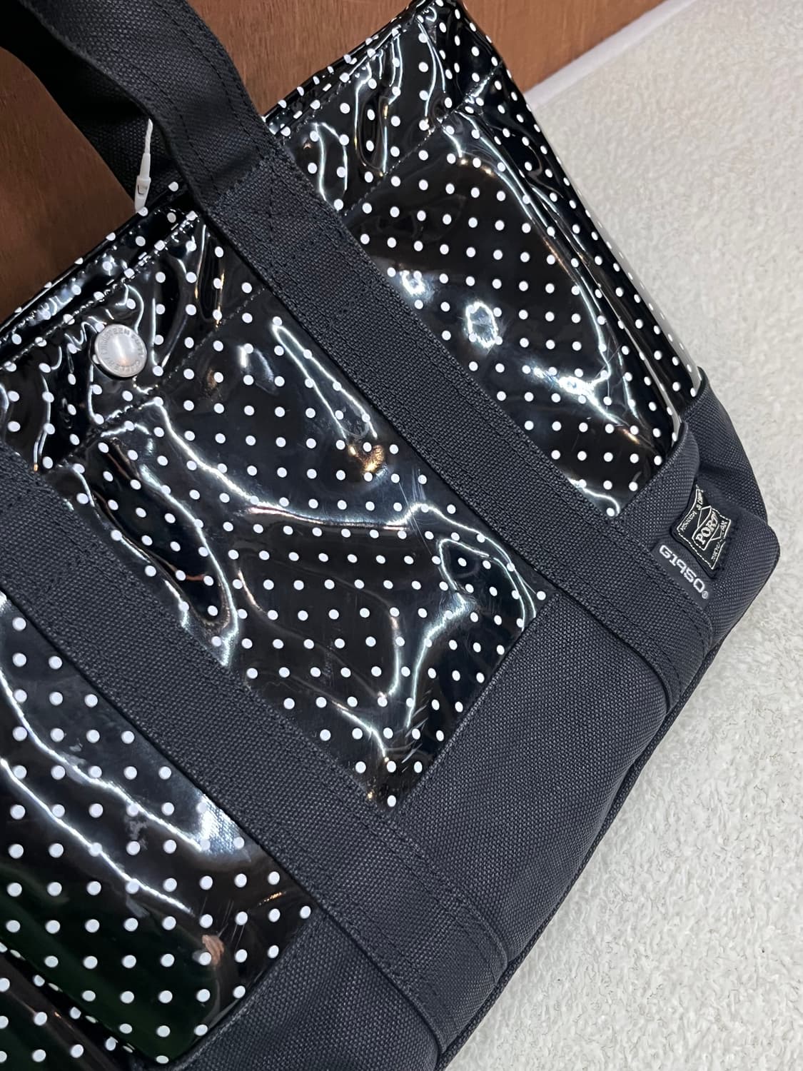 PORTER x G1950 포터 에나멜 토트백 블랙 상품이미지7