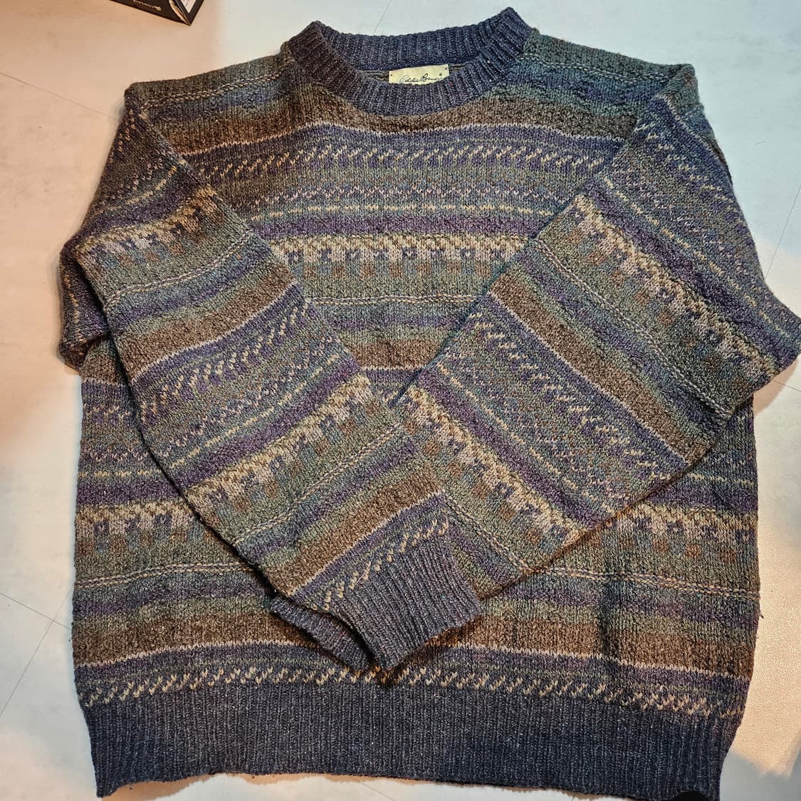 에디 바우어 made in usa 페어아일 니트스웨터 XL 상품이미지1