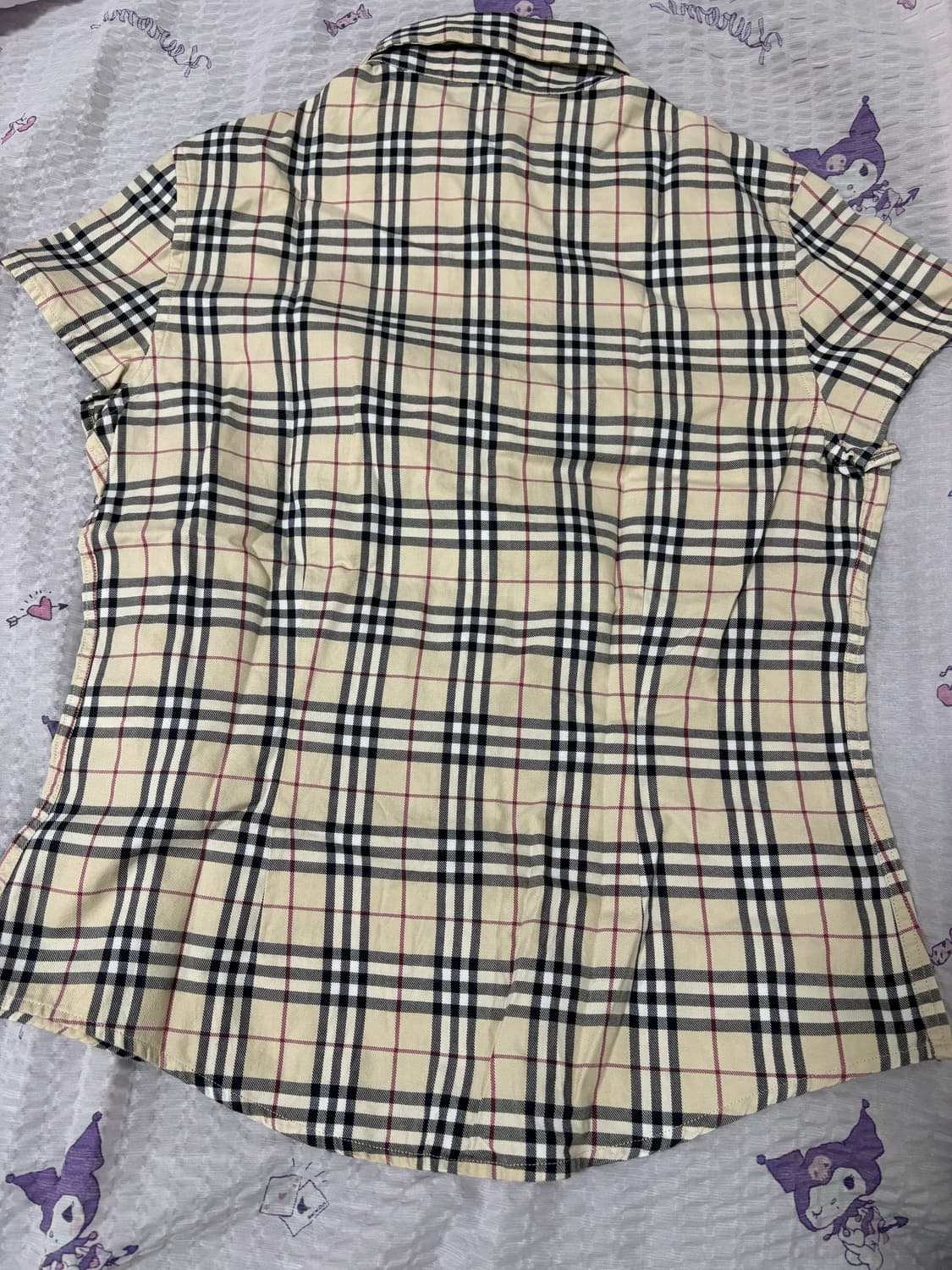 버버리 여성 체크 셔츠 빈티지 상품이미지2