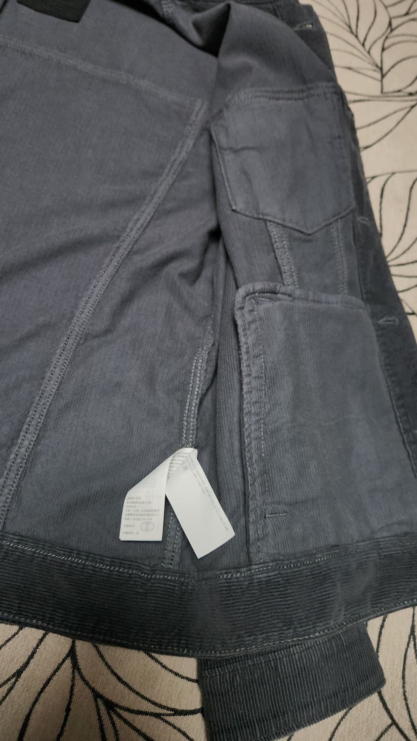 남성 Abercrombie & Fitch 코듀로이 블랙 트러커 자켓 XL 상품이미지6