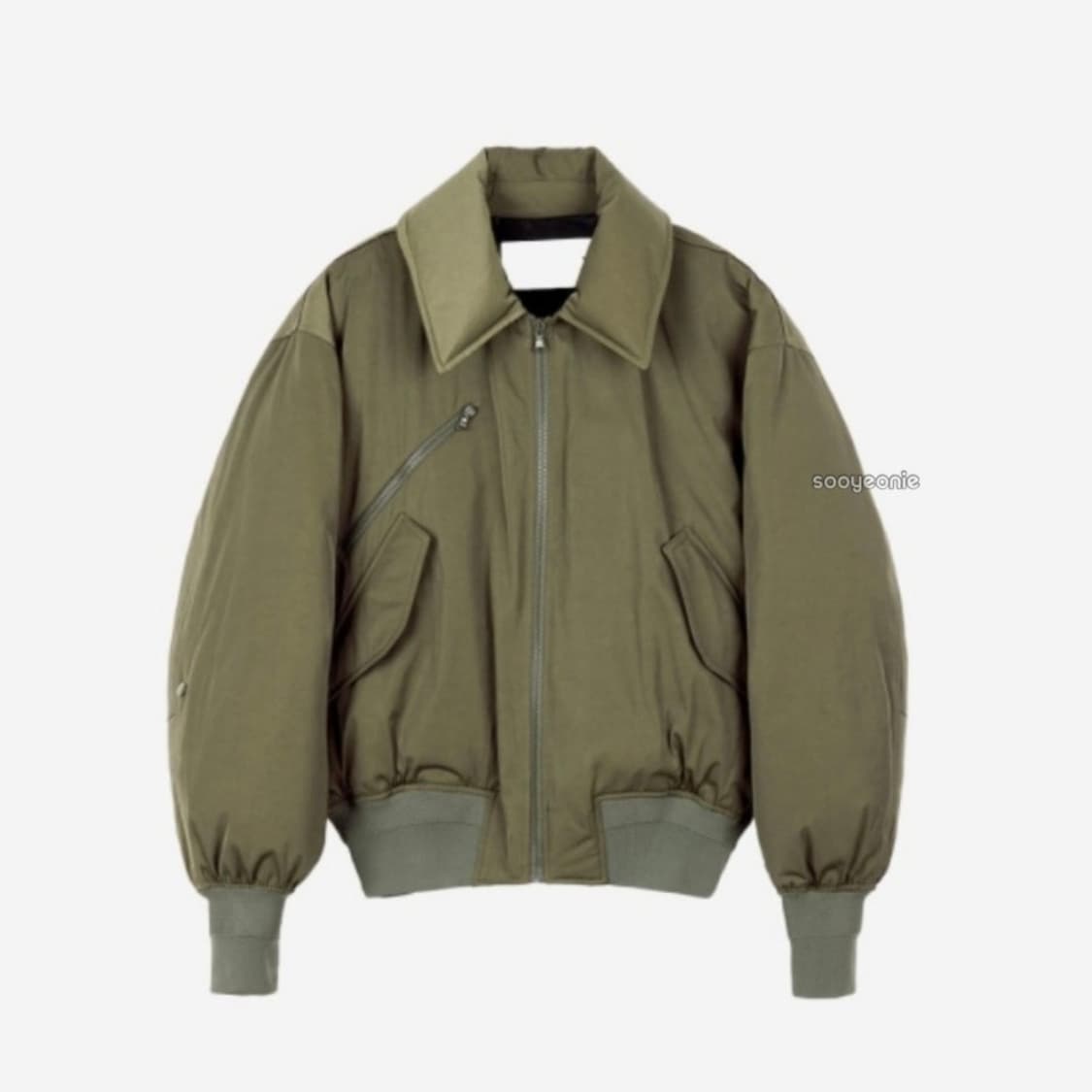 [M] 렉토 포코노 퀼티드 구스 다운 점퍼 숏 패딩 카키 상품이미지2