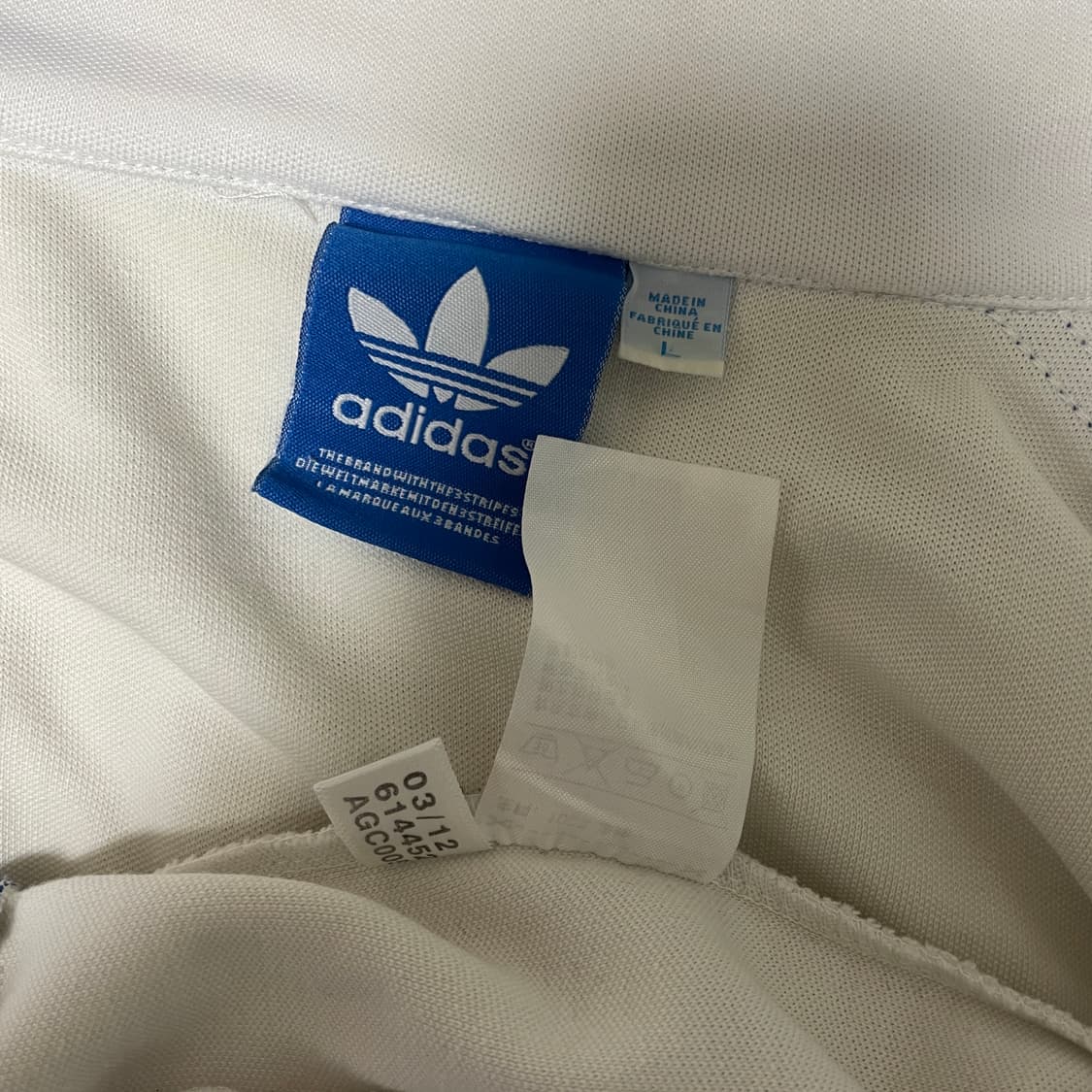 아디다스 화이트+블루 져지 상품이미지3