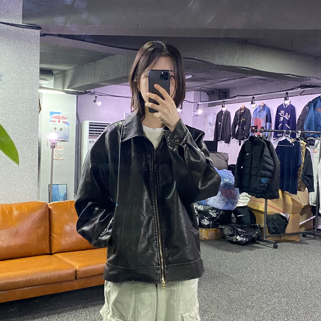 라퍼지스토어 투웨이 레더자켓 B3240 상품이미지1