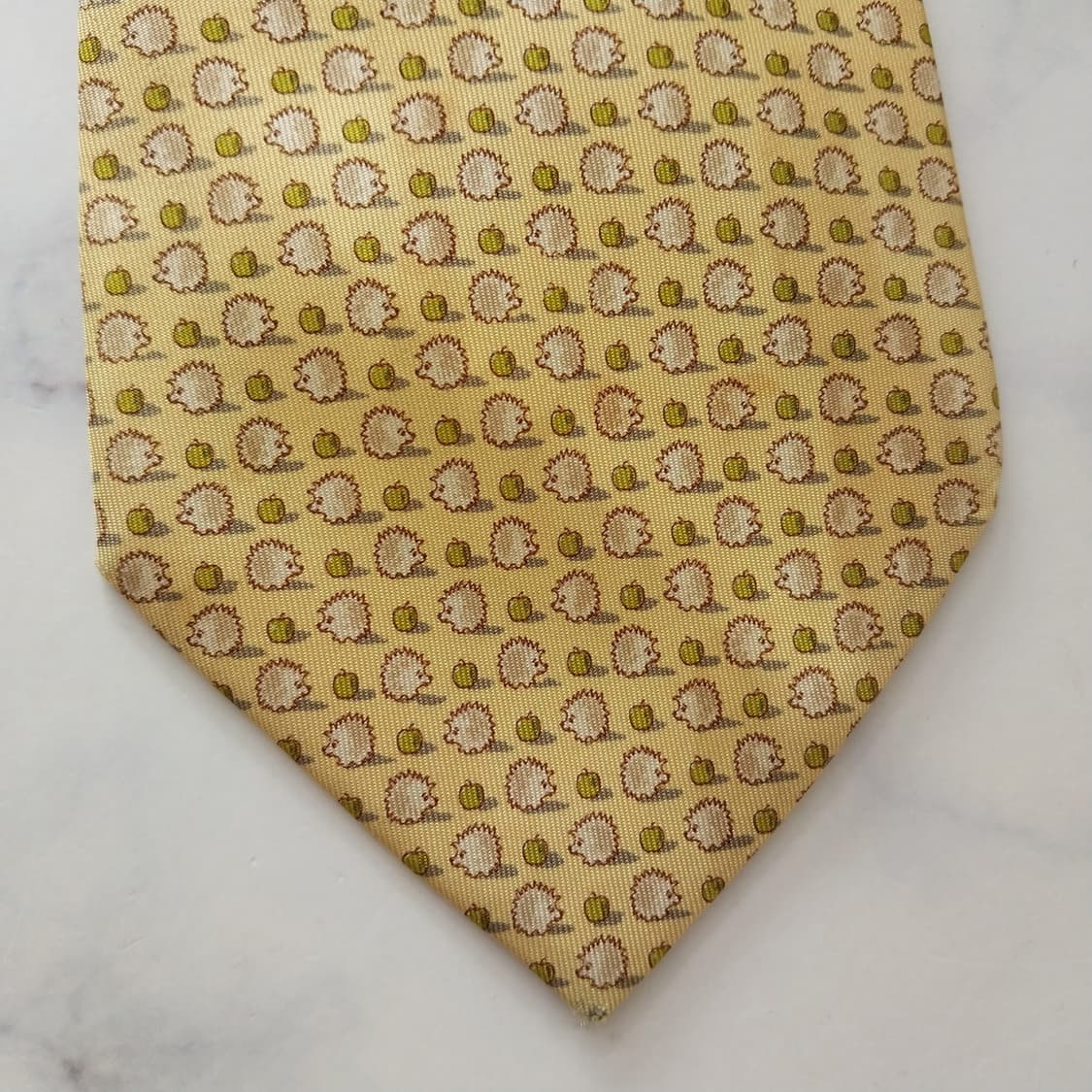 살바토레 페라가모 실크 패턴 넥타이 9.7cm A등급 k2018 상품이미지8