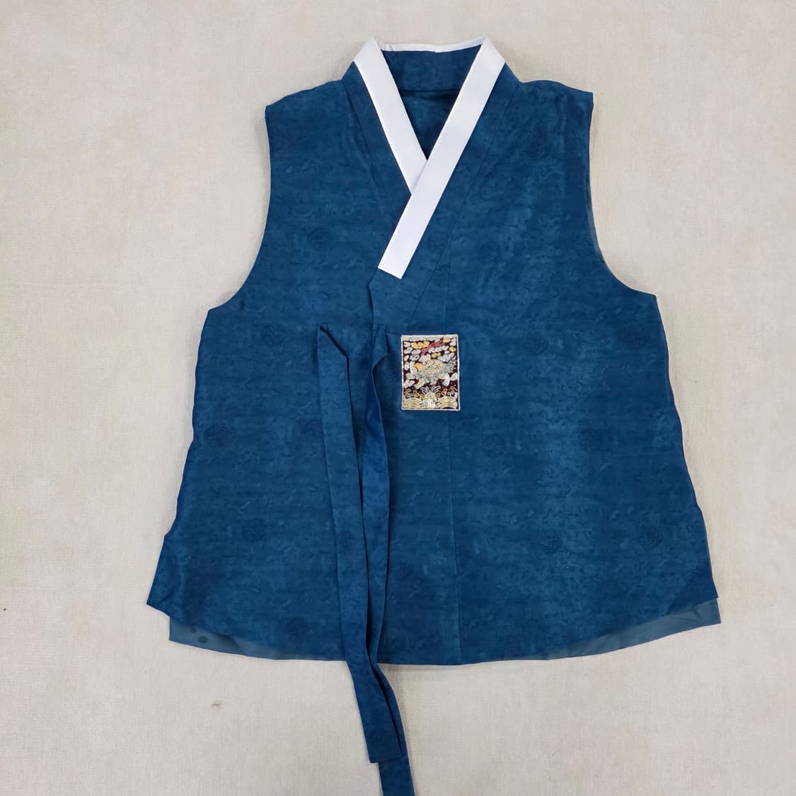 [실측] 남자 한복세트 청색 한복 0210J 상품이미지5