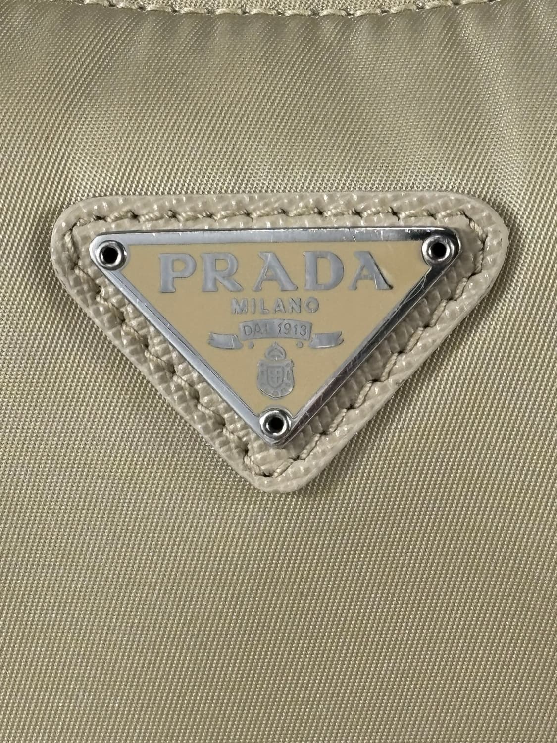 (정품)프라다 리에디션2005 나일론 숄더백 호보백 베이지 상품이미지4