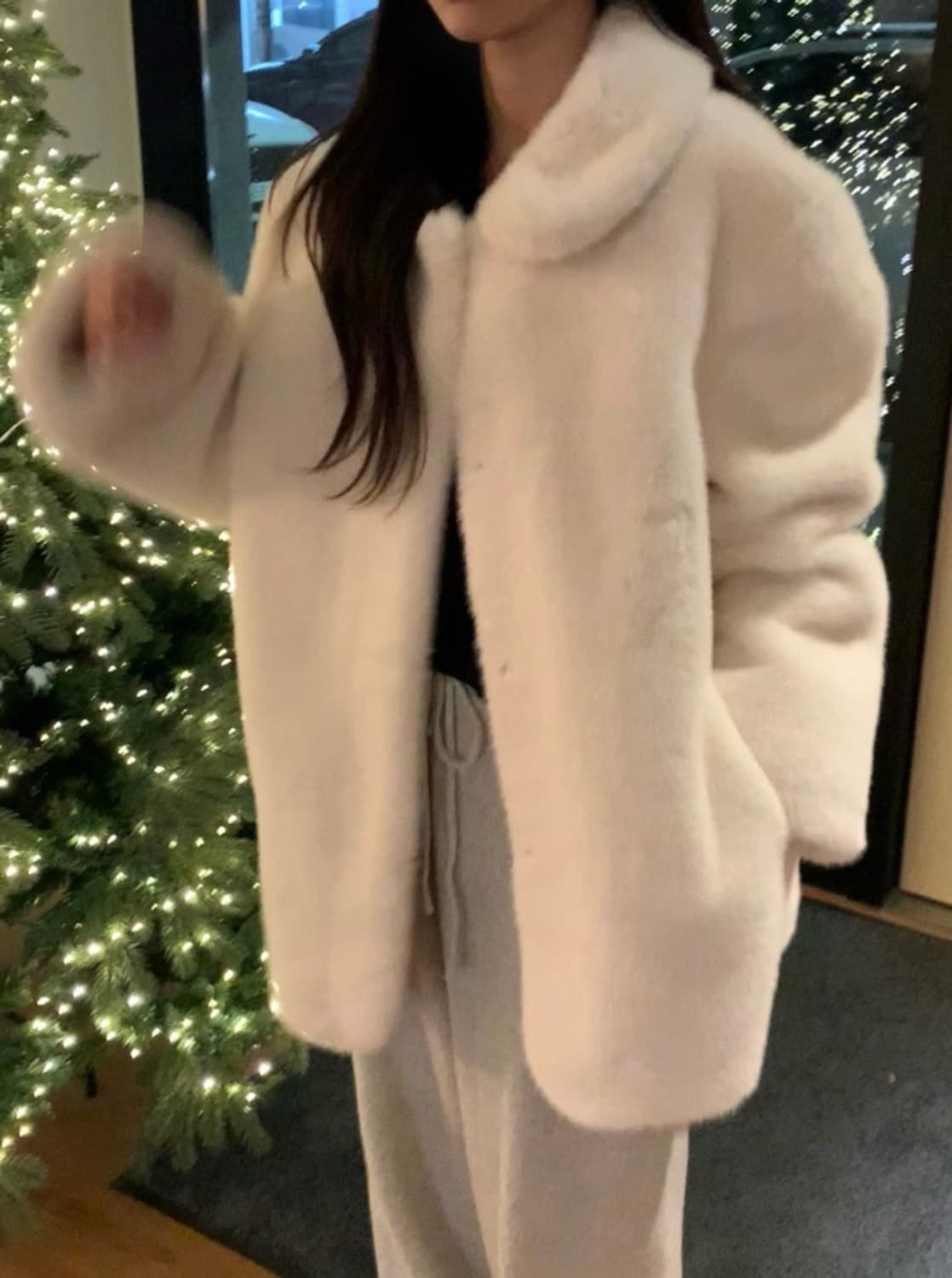 (새상품)멜로 밍크 퍼코트 상품이미지9