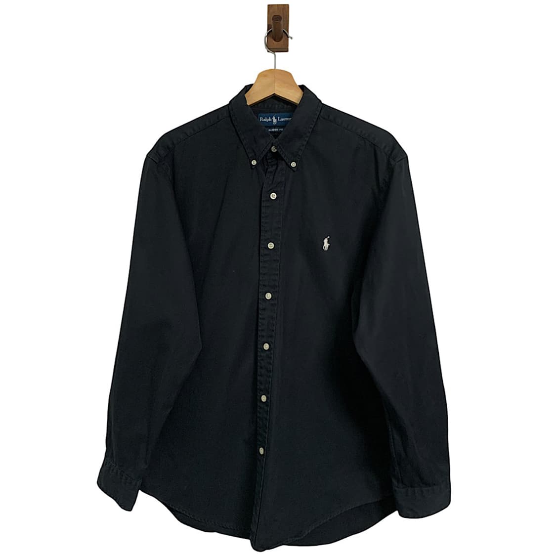 폴로 랄프로렌 블랙 솔리드 셔츠 L 상품이미지1