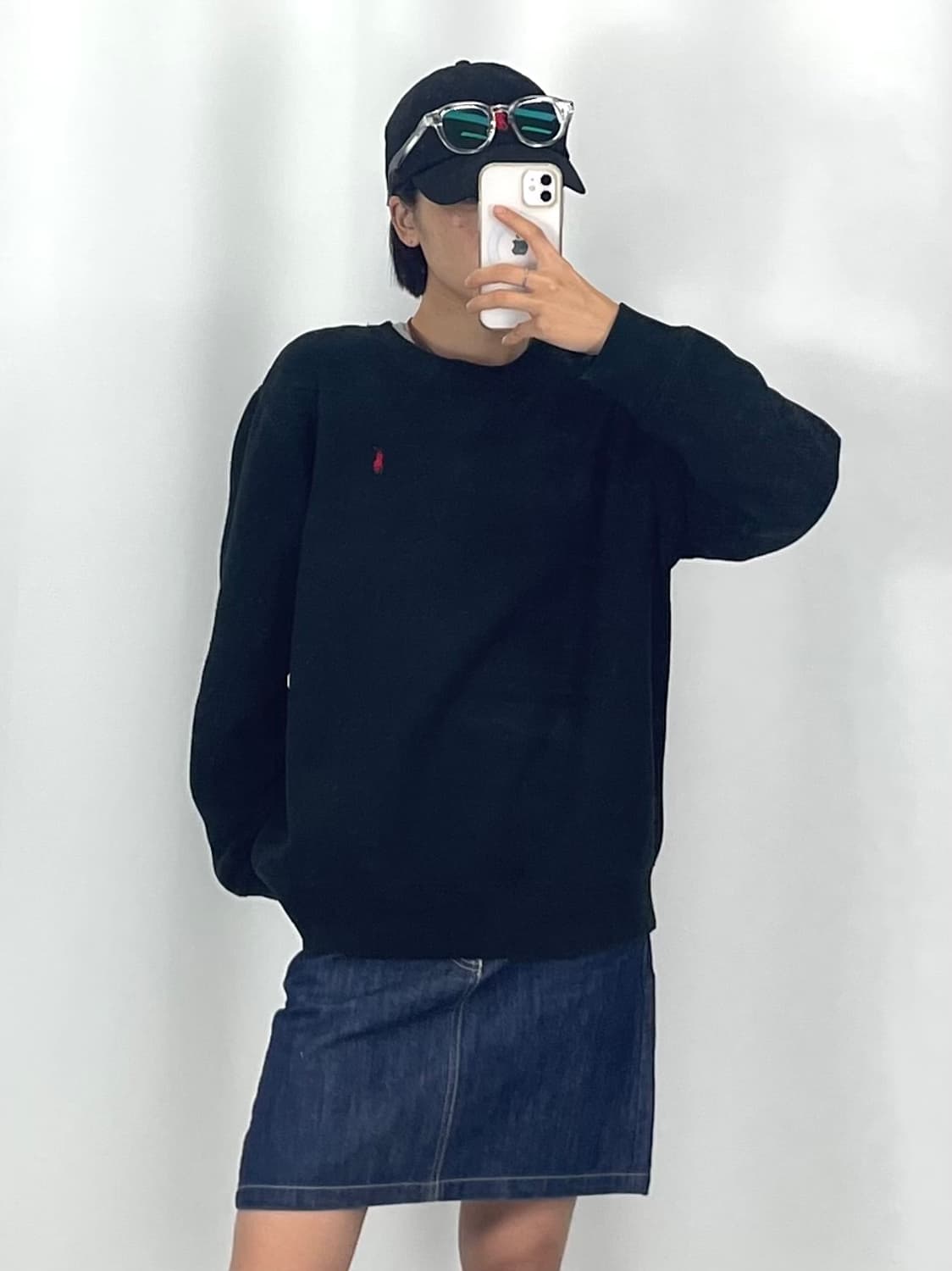 루키CK9728: 폴로 블랙 맨투맨  상품이미지1
