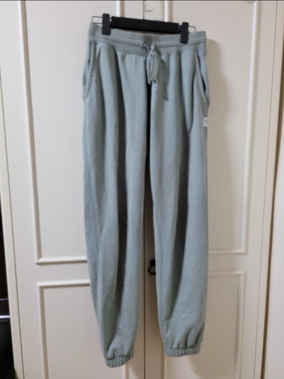 레이닝챔프 올리브민트색 기모 트레이닝 조거팬츠 S 상품이미지1