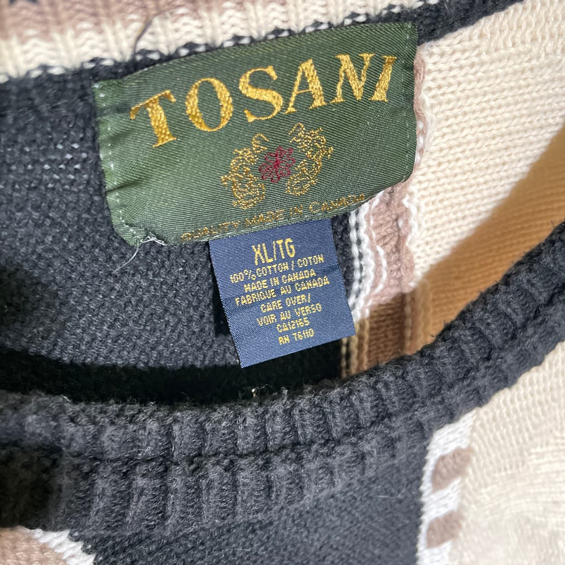 XL)TOSANI 캐나다 코튼 니트 쿠기 쿠지 상품이미지5