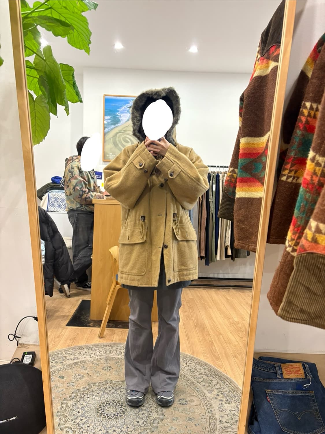 코이세이오st 퍼야상코트 상품이미지2