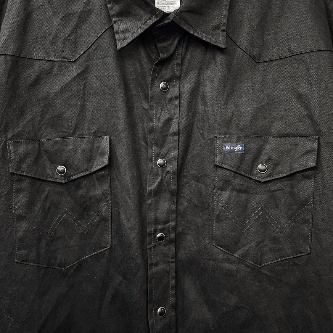 90s 랭글러 코튼트윌 웨스턴 워크셔츠 펄버튼 스냅  N1124 상품이미지3