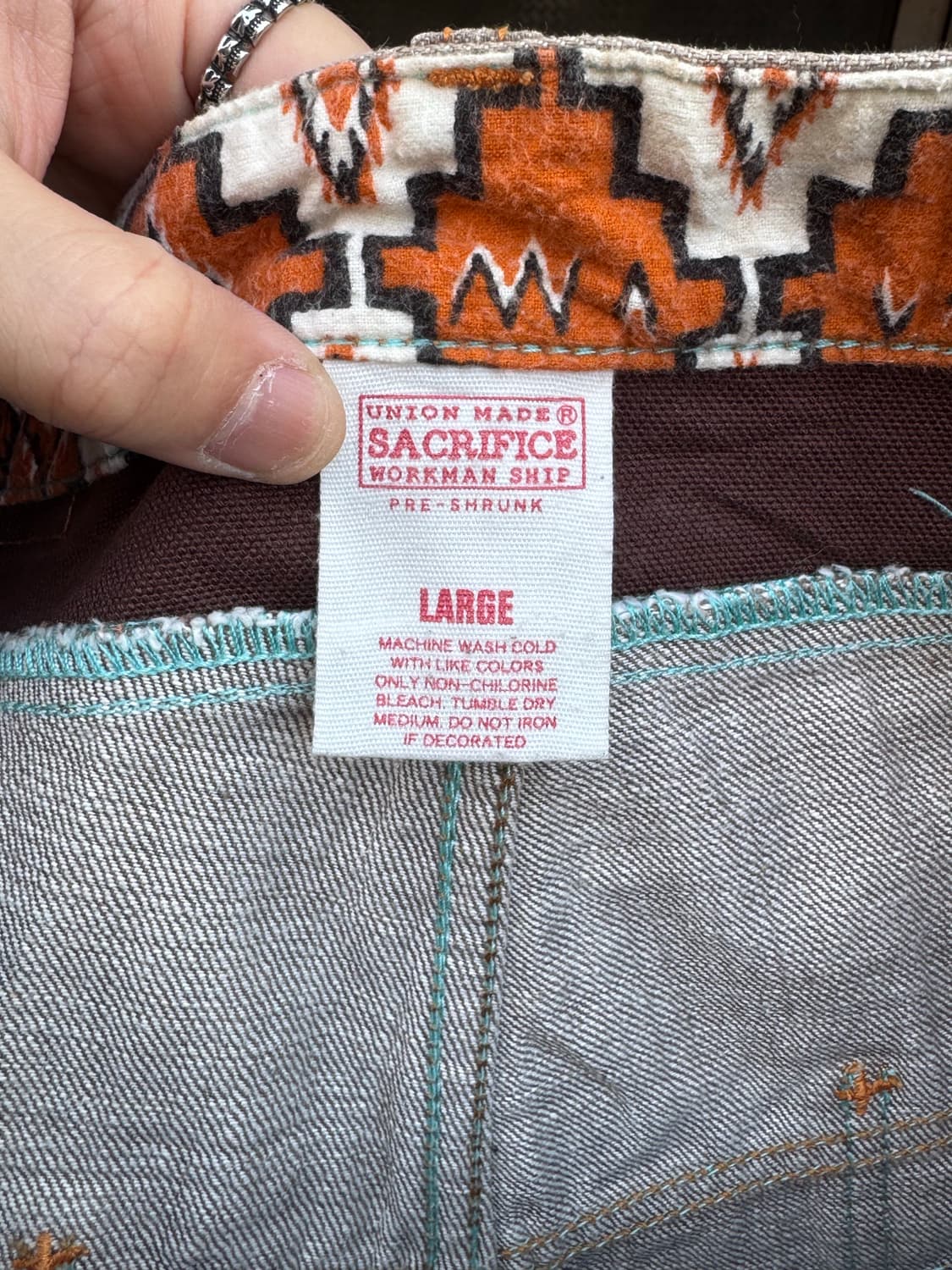 Sacrifice 에스닉 나바호 데님팬츠  상품이미지3