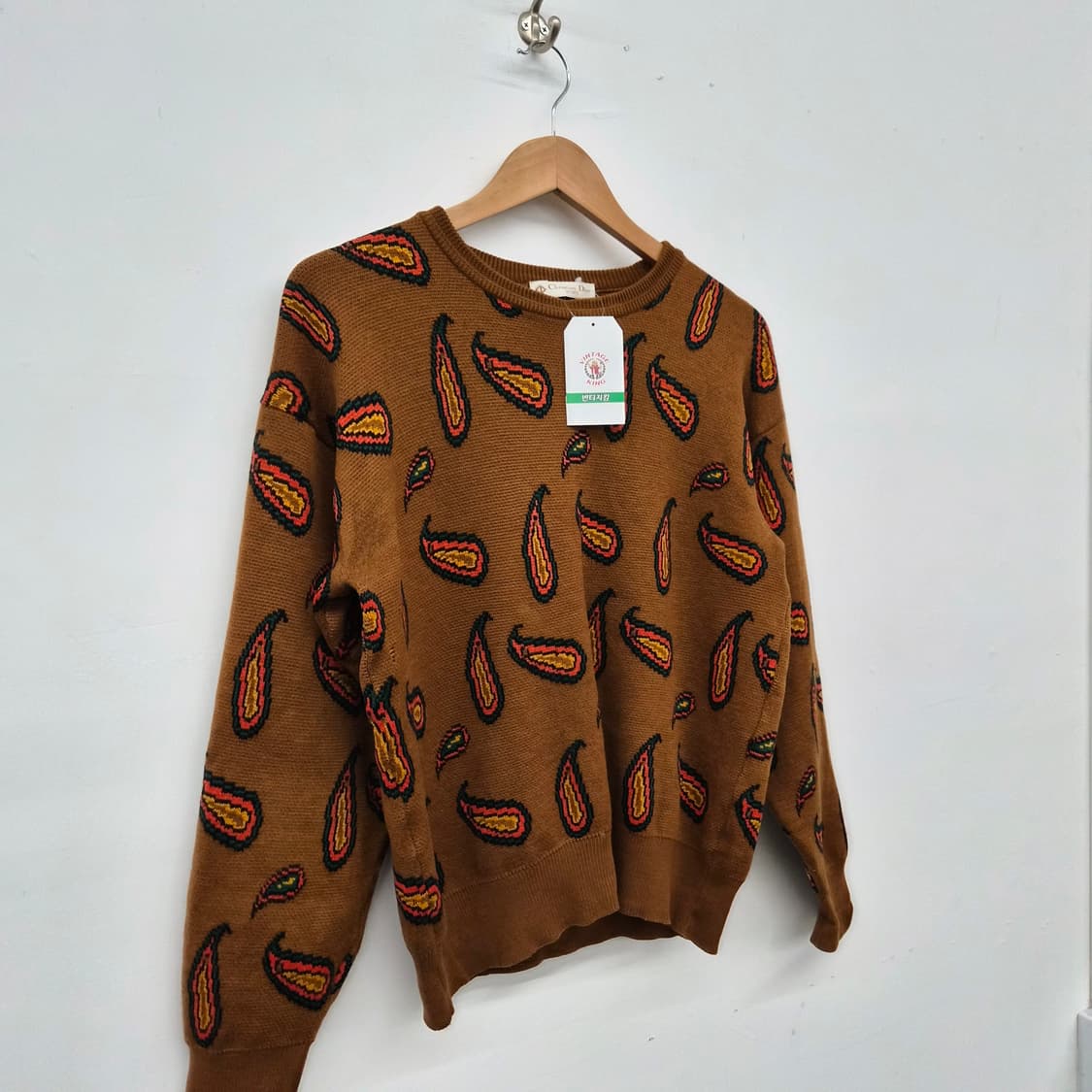  디올 페이즐리 프린트 스웨터 남녀공용 M 상품이미지2