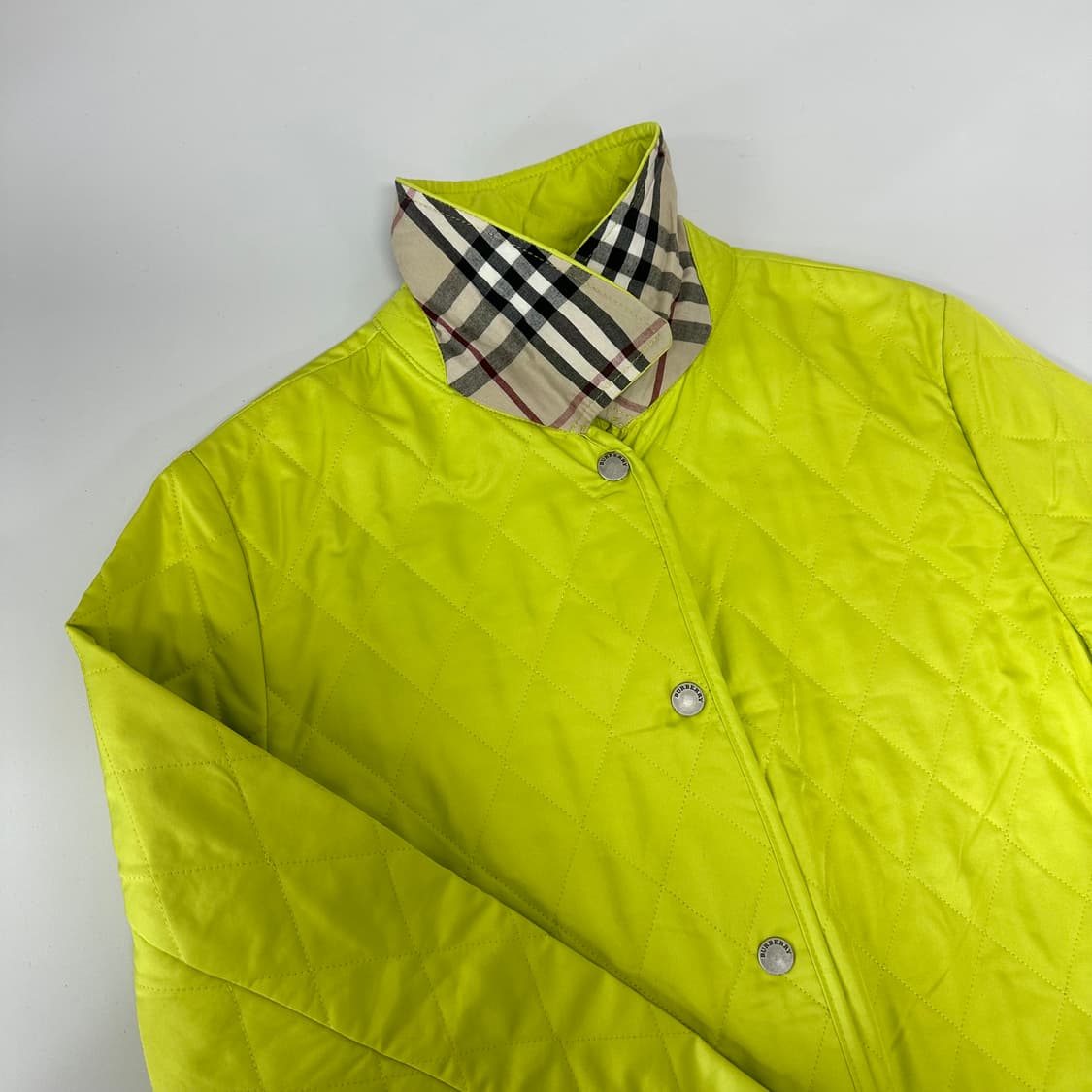 버버리 영국판 체크 퀼팅 자켓 상품이미지6
